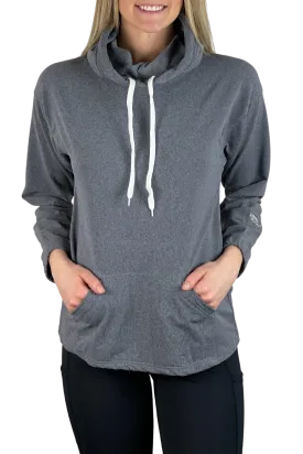 4106 - Snorkel Neck Hoodie/ Heather Grey