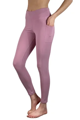 4202 - "On Cloud 9"  Cell Phone Pocket Legging/ Rose - FINAL SALE