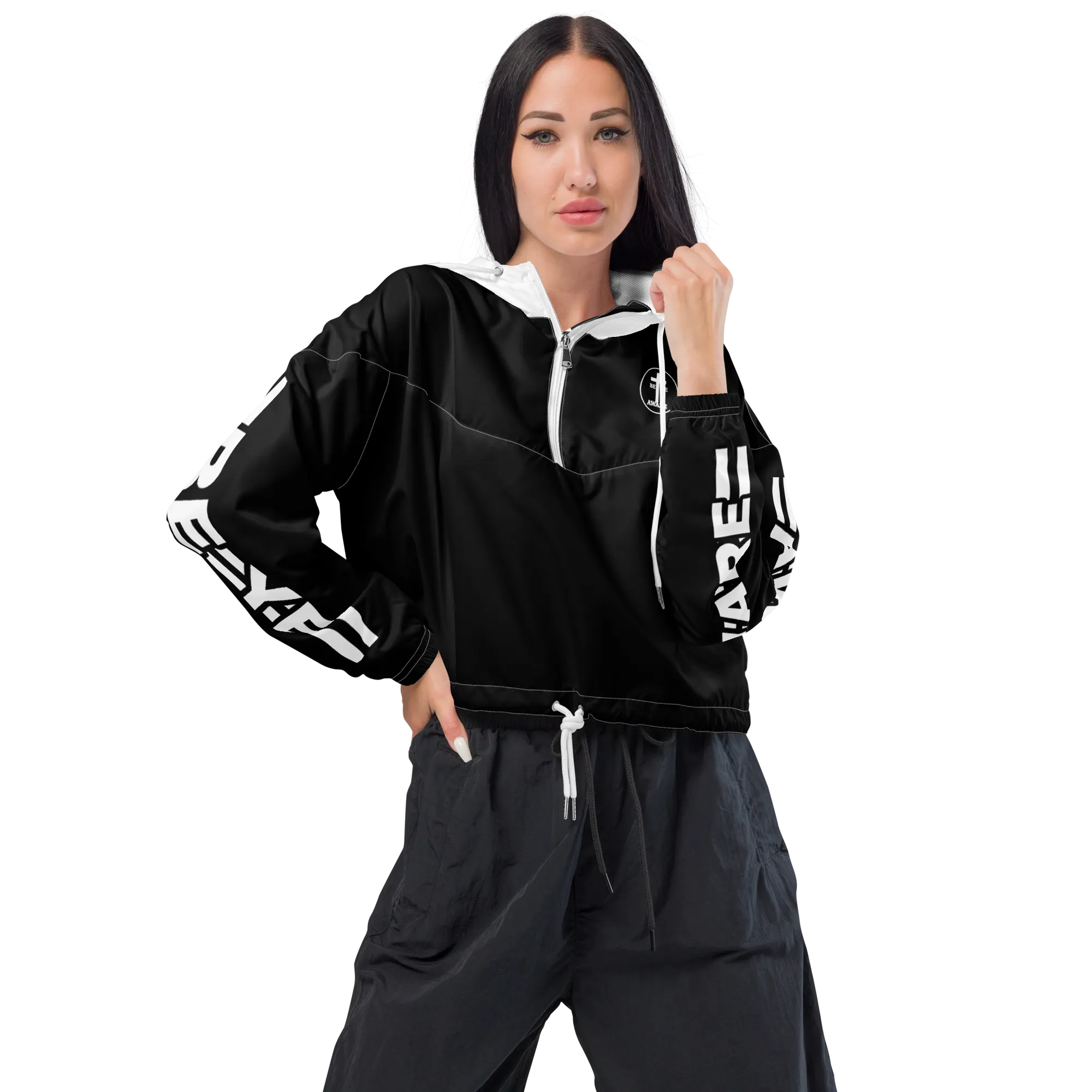 Be Ye AWARE AS Ladies Cropped Windbreakers
