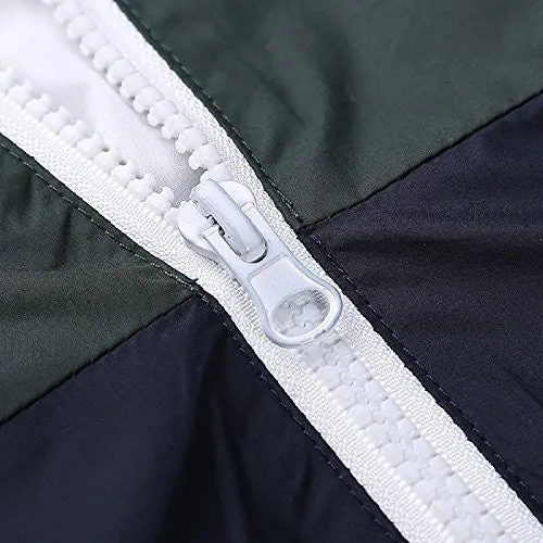 BINGKA Womens Windbreakers Light Weight Outdoor Hooded Sun Protect Windbreaker Sports Outwear Jacket