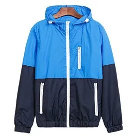 BINGKA Womens Windbreakers Light Weight Outdoor Hooded Sun Protect Windbreaker Sports Outwear Jacket