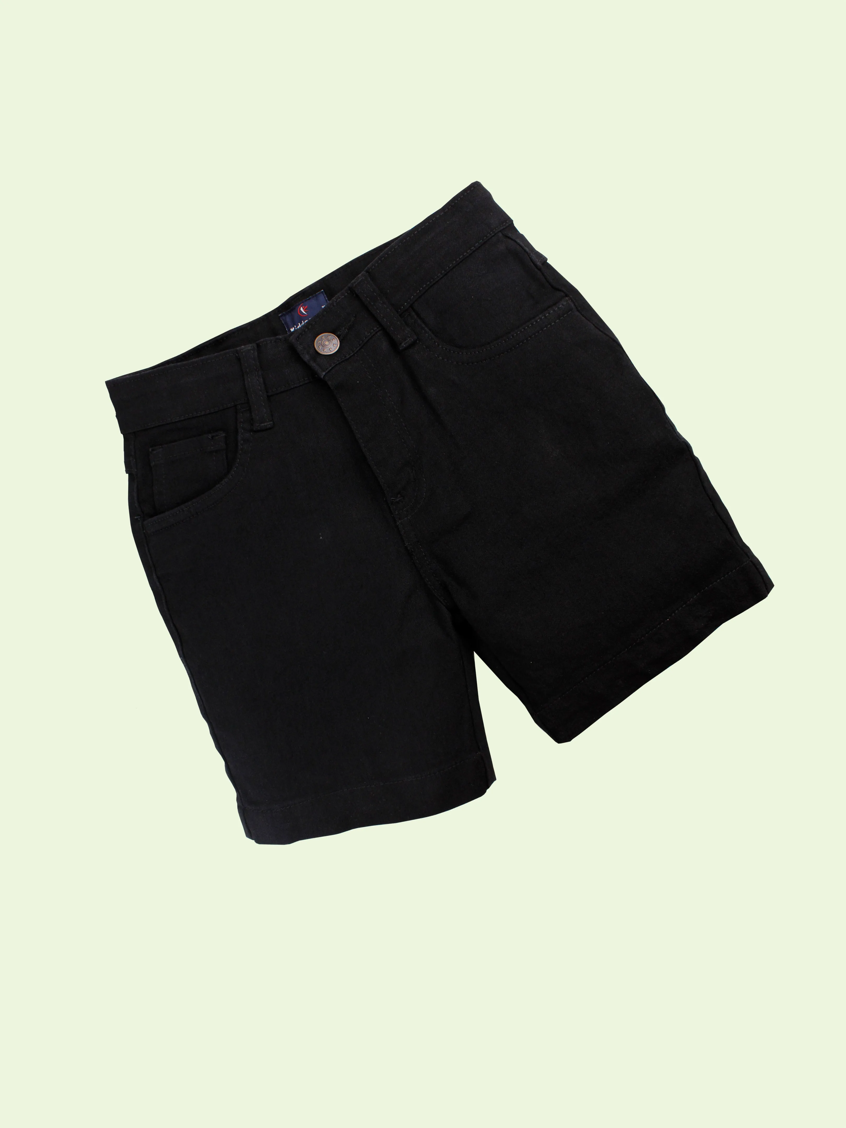 Boys Pack of 2 Solid Denim Shorts