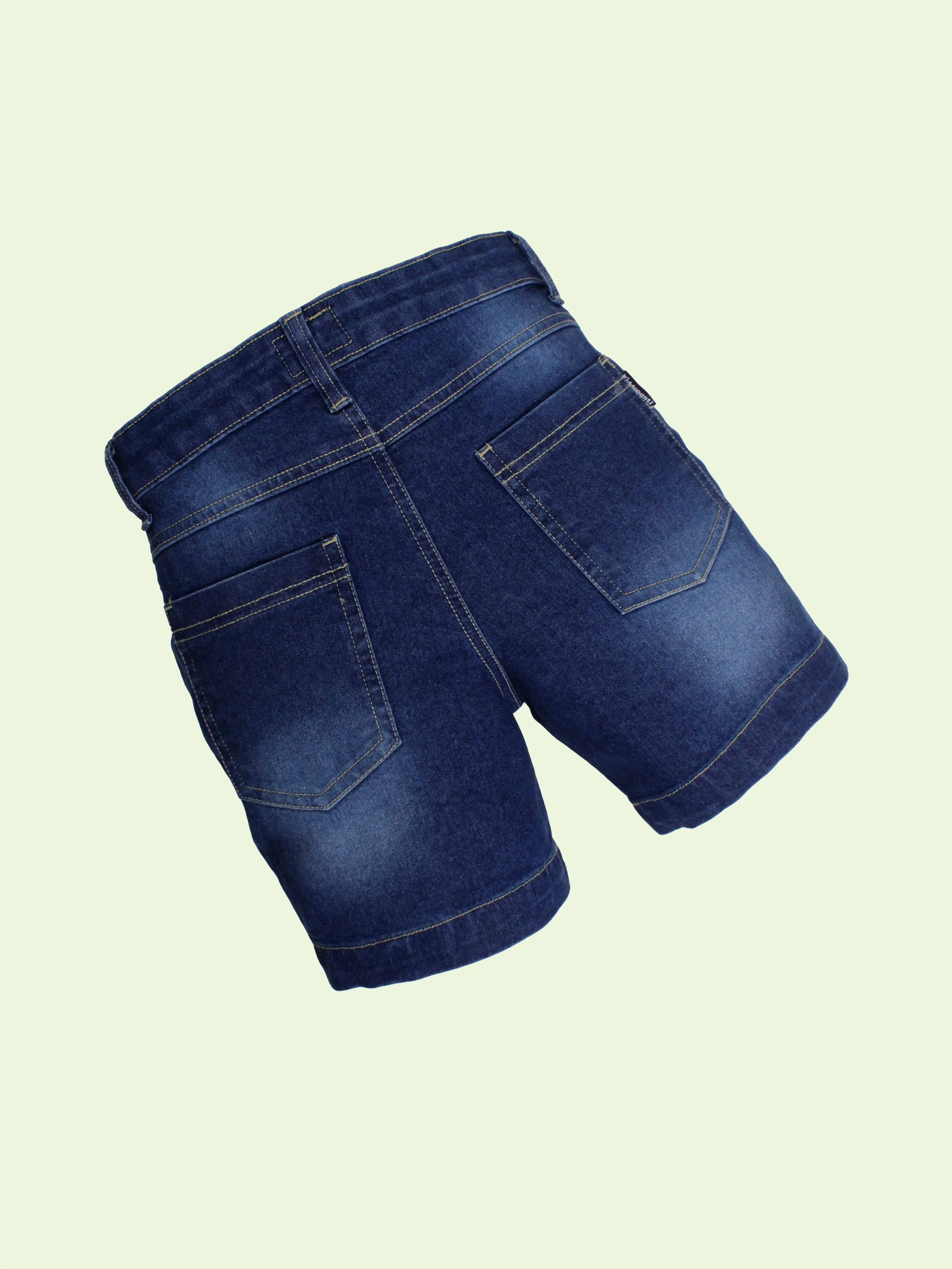 Boys Pack of 2 Solid Denim Shorts