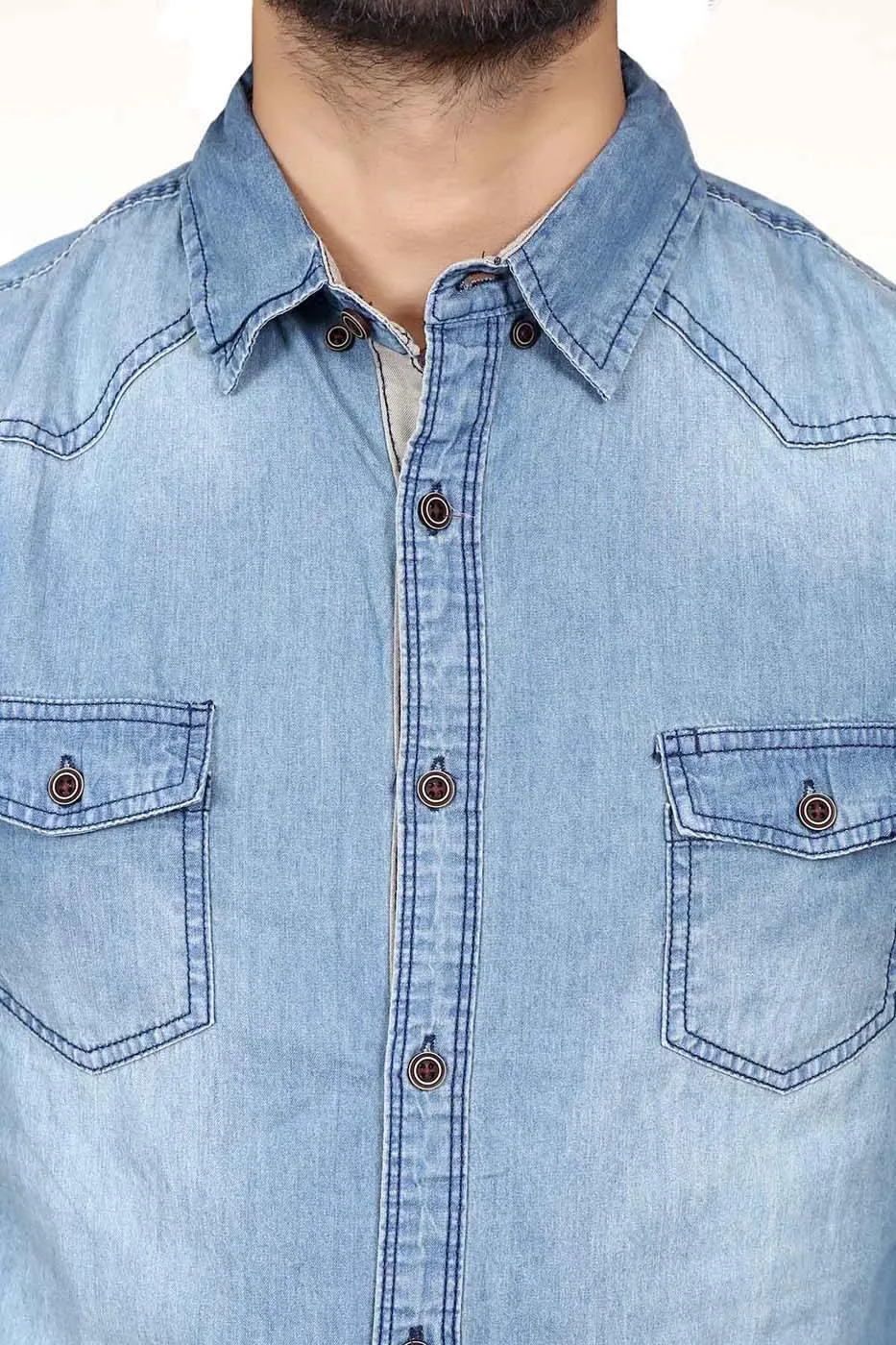 Casual Shirt Denim Light Blue