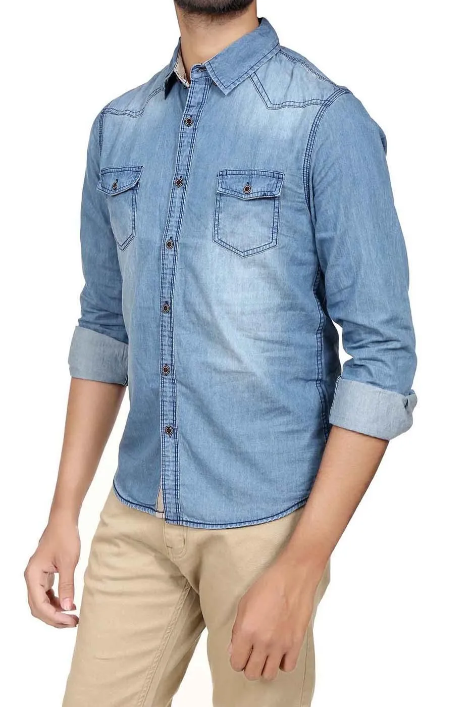 Casual Shirt Denim Light Blue