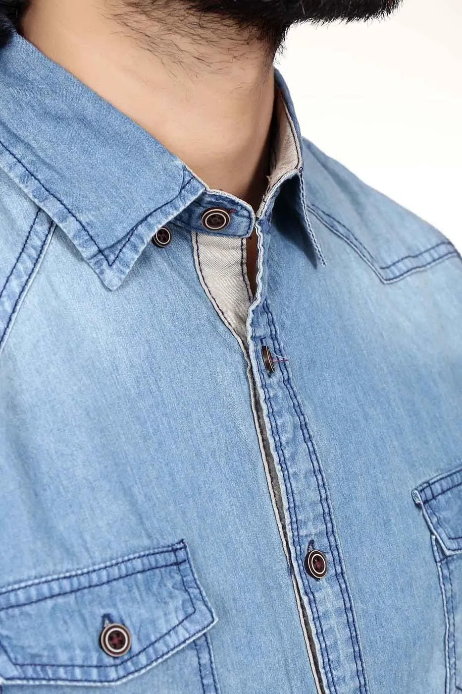 Casual Shirt Denim Light Blue