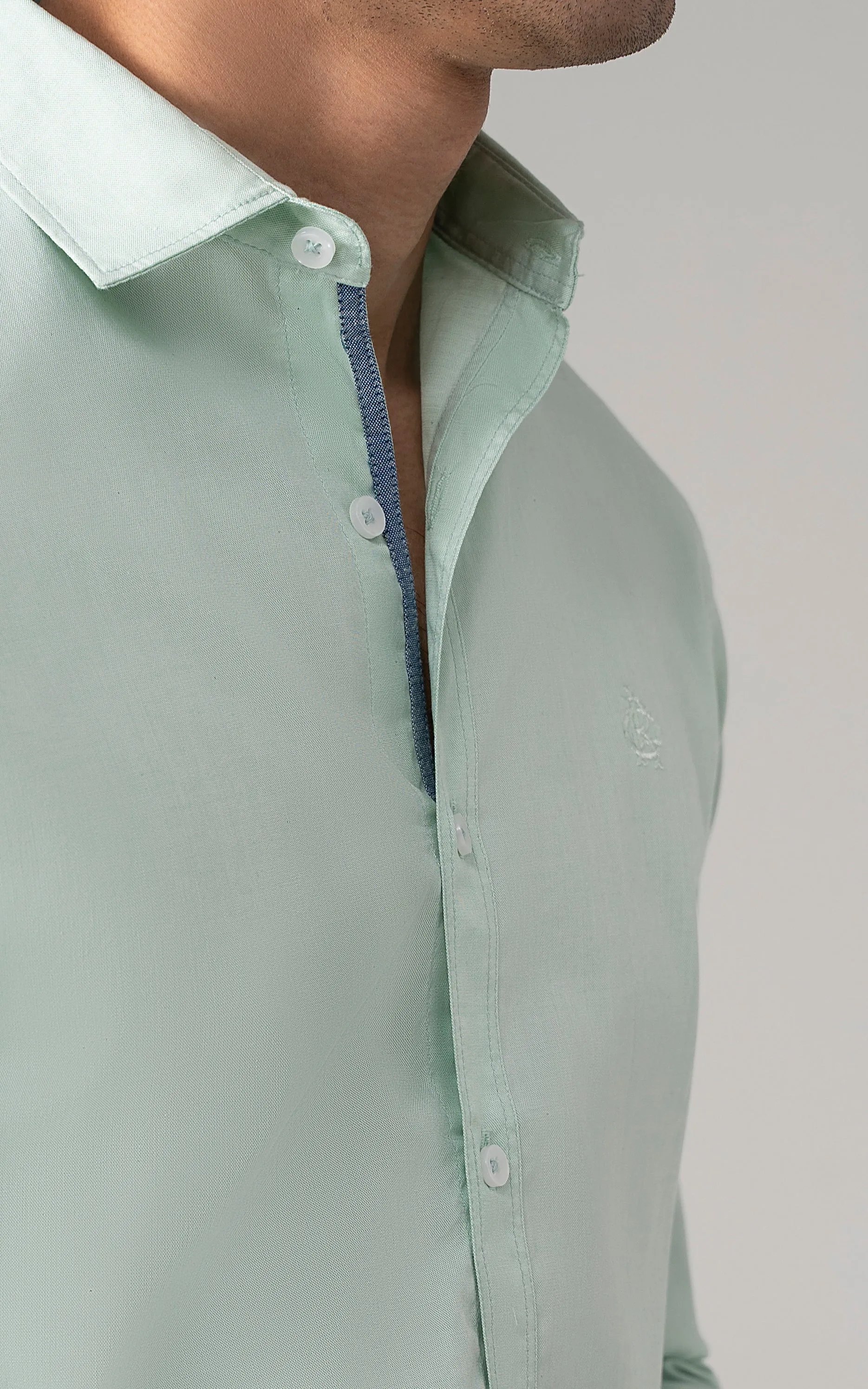 CASUAL SHIRT  LIGHT AQUA