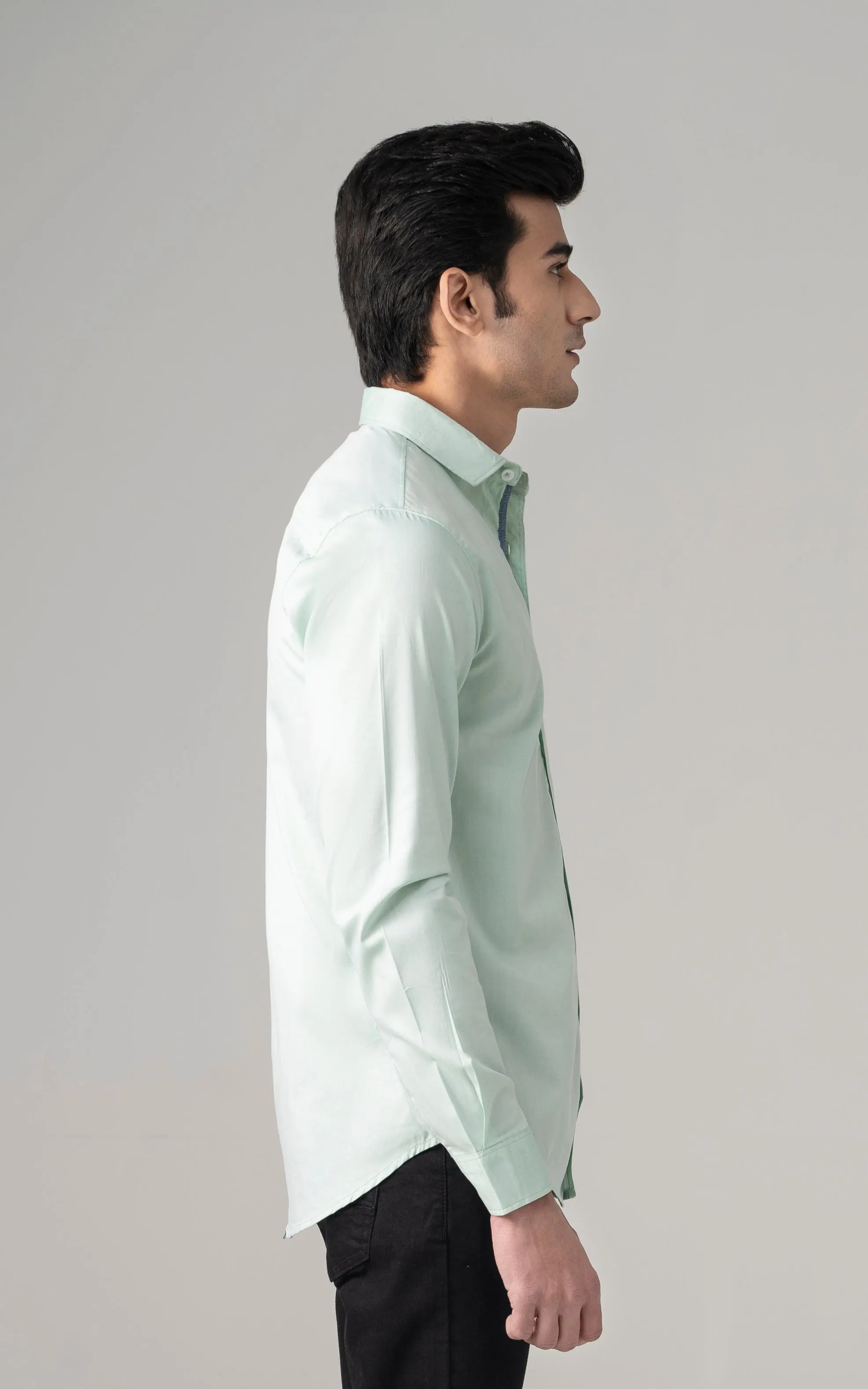 CASUAL SHIRT  LIGHT AQUA