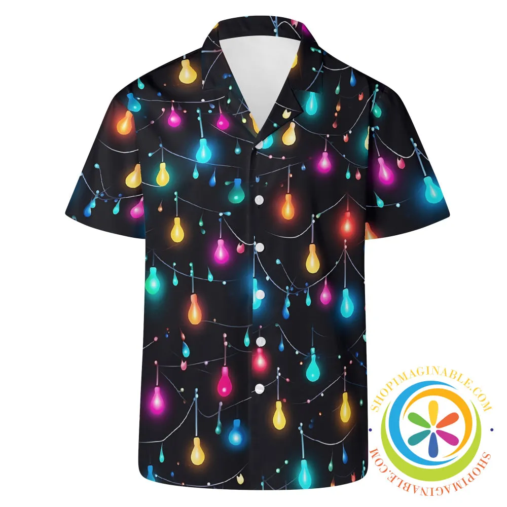 Christmas Light Strings Hawaiian Casual Shirt