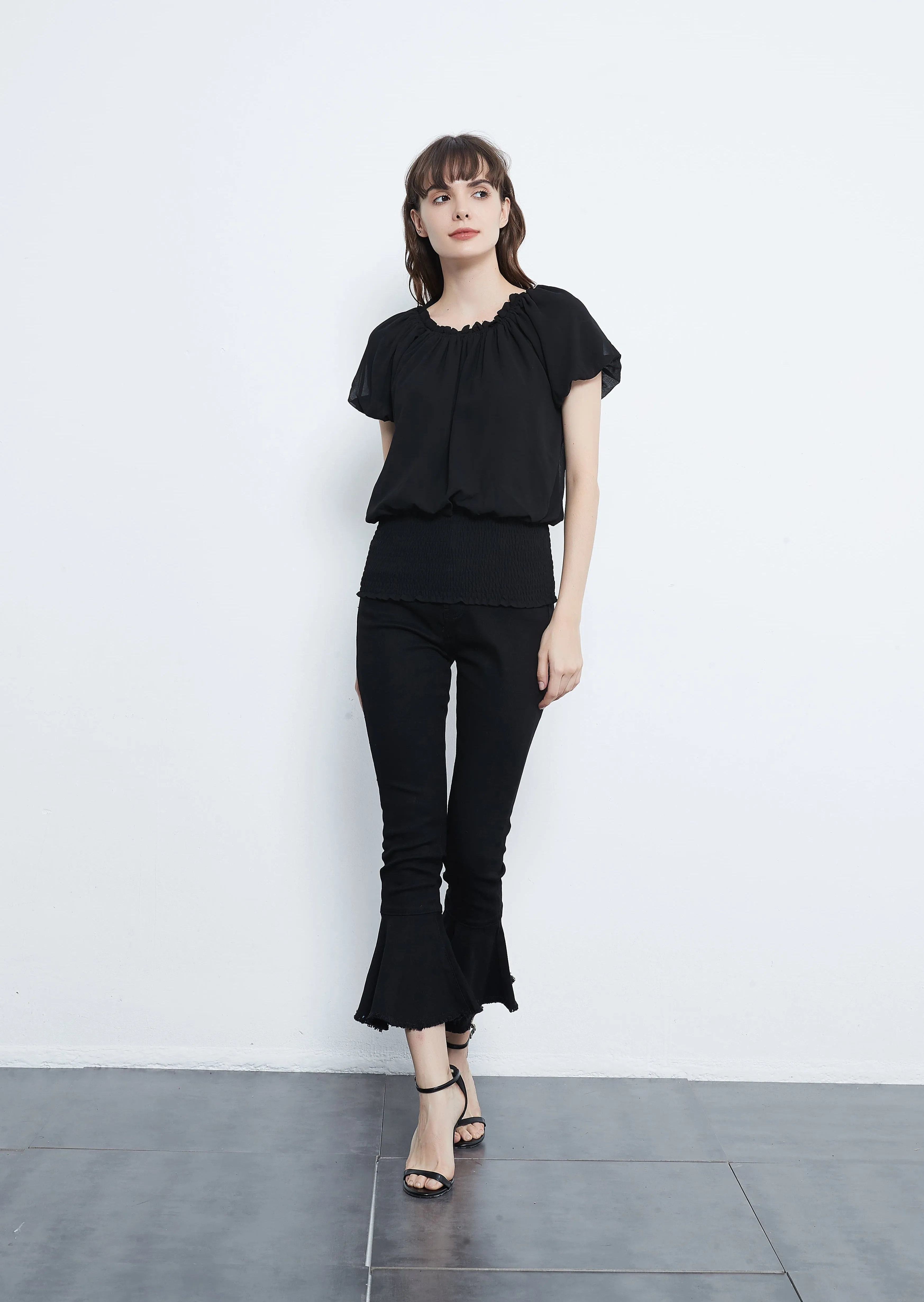 Classic Retro Flared Jeans by Anna-Kaci