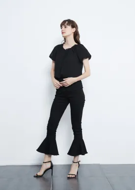 Classic Retro Flared Jeans by Anna-Kaci