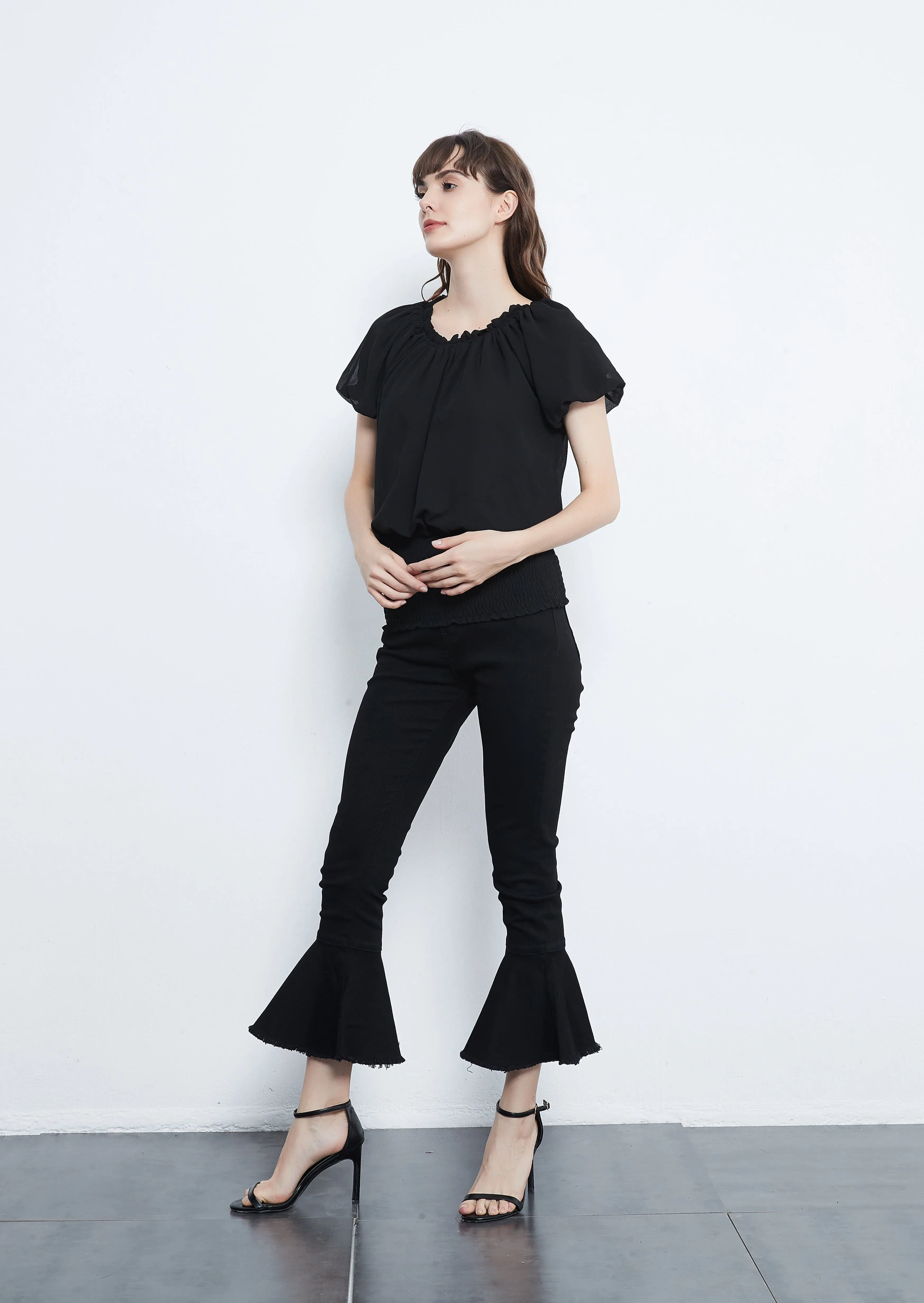 Classic Retro Flared Jeans by Anna-Kaci
