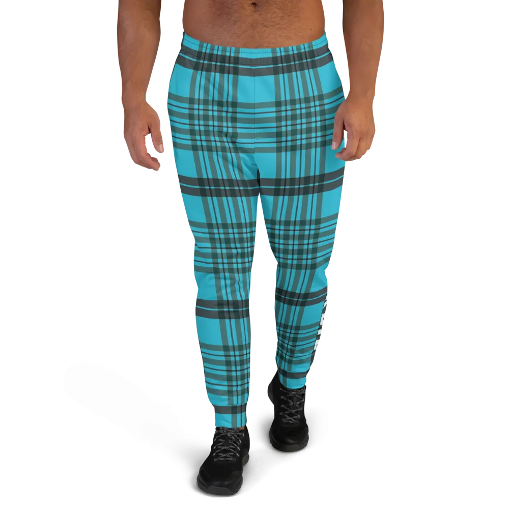 CRXWN | Drip or Dye | Plaid Season 1 Unisex Jogger Sweatpant Blue Reign
