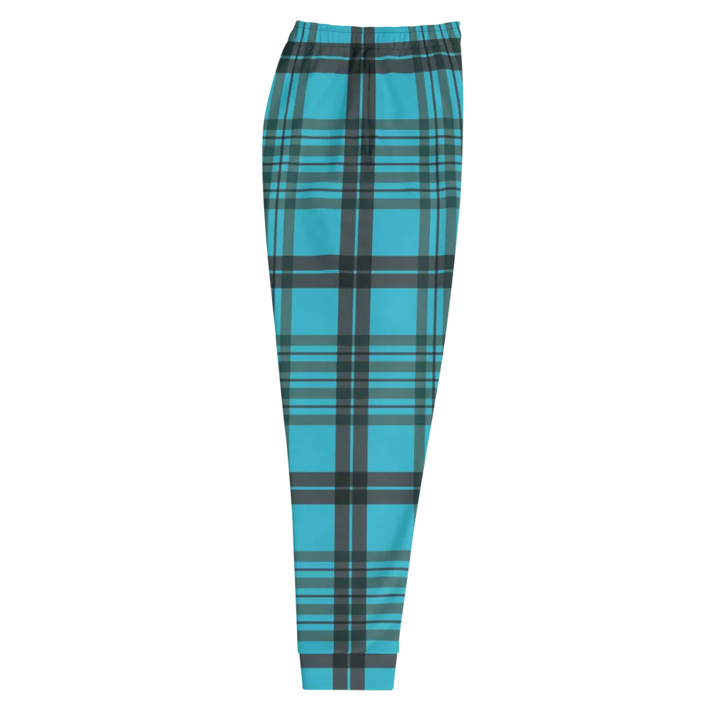 CRXWN | Drip or Dye | Plaid Season 1 Unisex Jogger Sweatpant Blue Reign