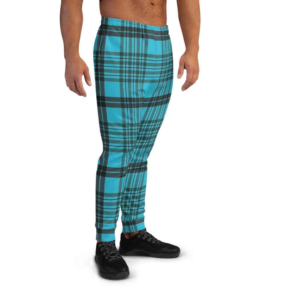 CRXWN | Drip or Dye | Plaid Season 1 Unisex Jogger Sweatpant Blue Reign