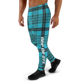 CRXWN | Drip or Dye | Plaid Season 1 Unisex Jogger Sweatpant Blue Reign