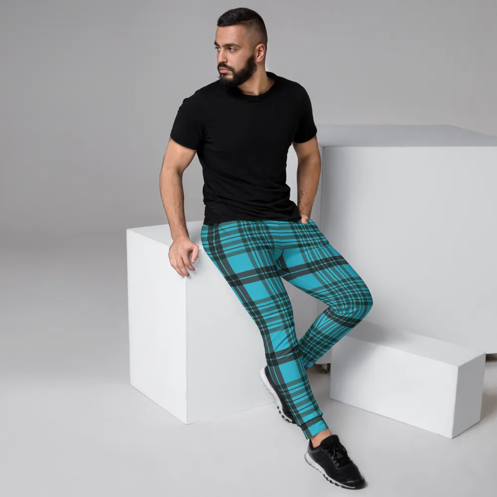 CRXWN | Drip or Dye | Plaid Season 1 Unisex Jogger Sweatpant Blue Reign