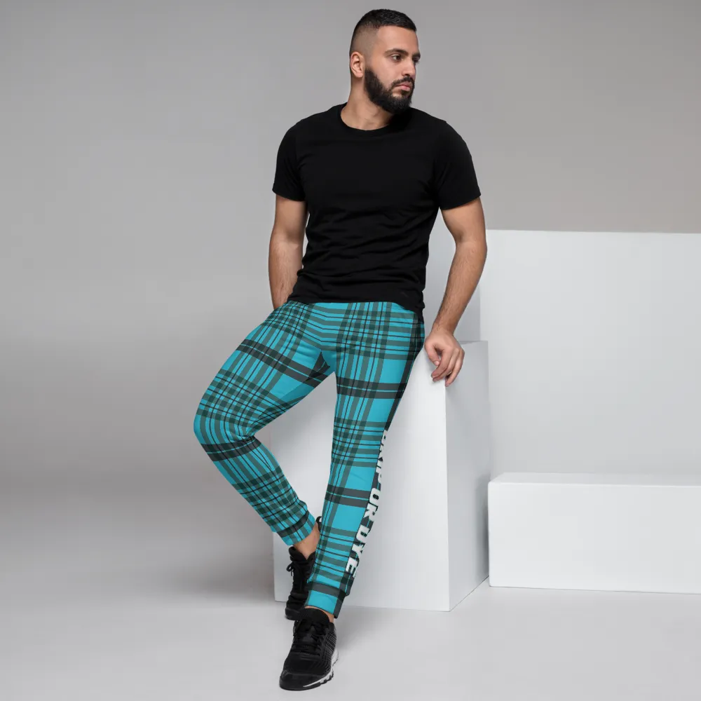 CRXWN | Drip or Dye | Plaid Season 1 Unisex Jogger Sweatpant Blue Reign
