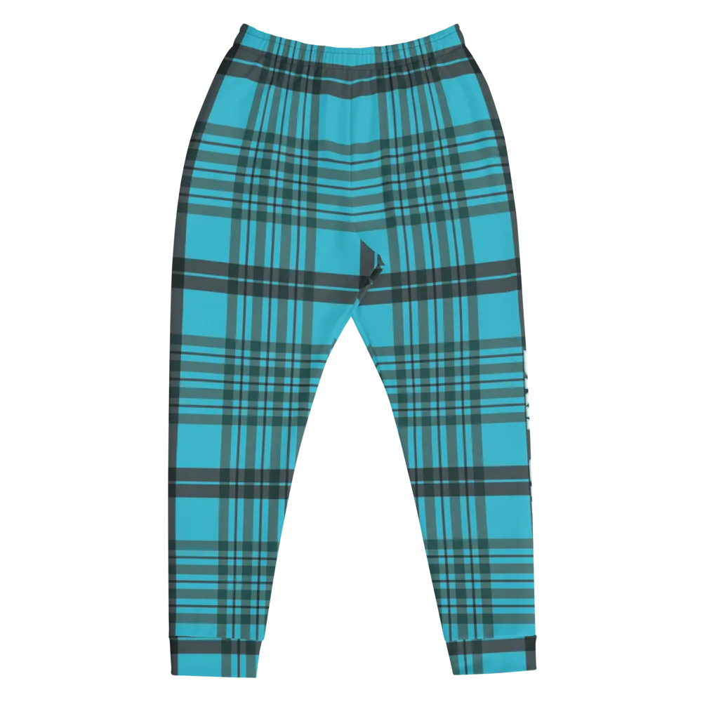 CRXWN | Drip or Dye | Plaid Season 1 Unisex Jogger Sweatpant Blue Reign