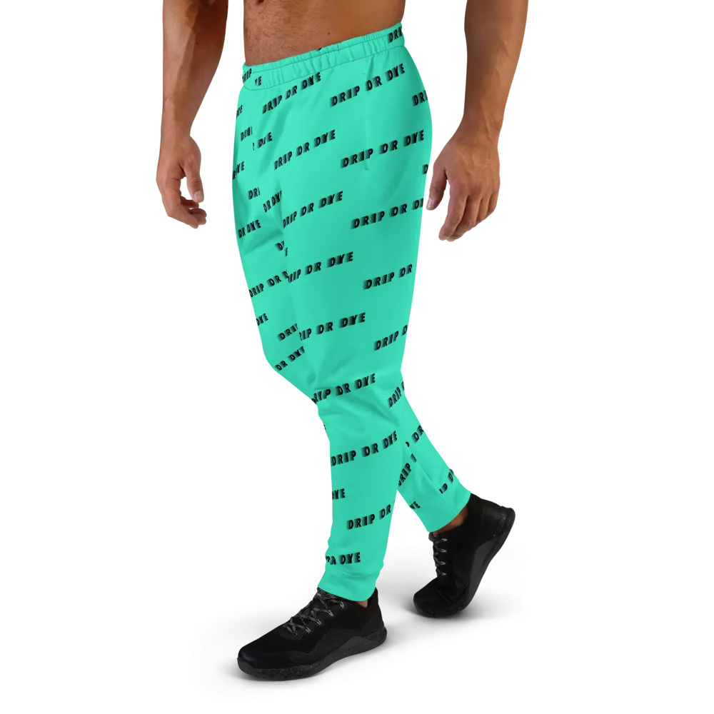 CRXWN | Drip or Dye | Racer Season 1 Unisex Jogger Racing Stripes Sweatpant Zoom Seafoam Aether
