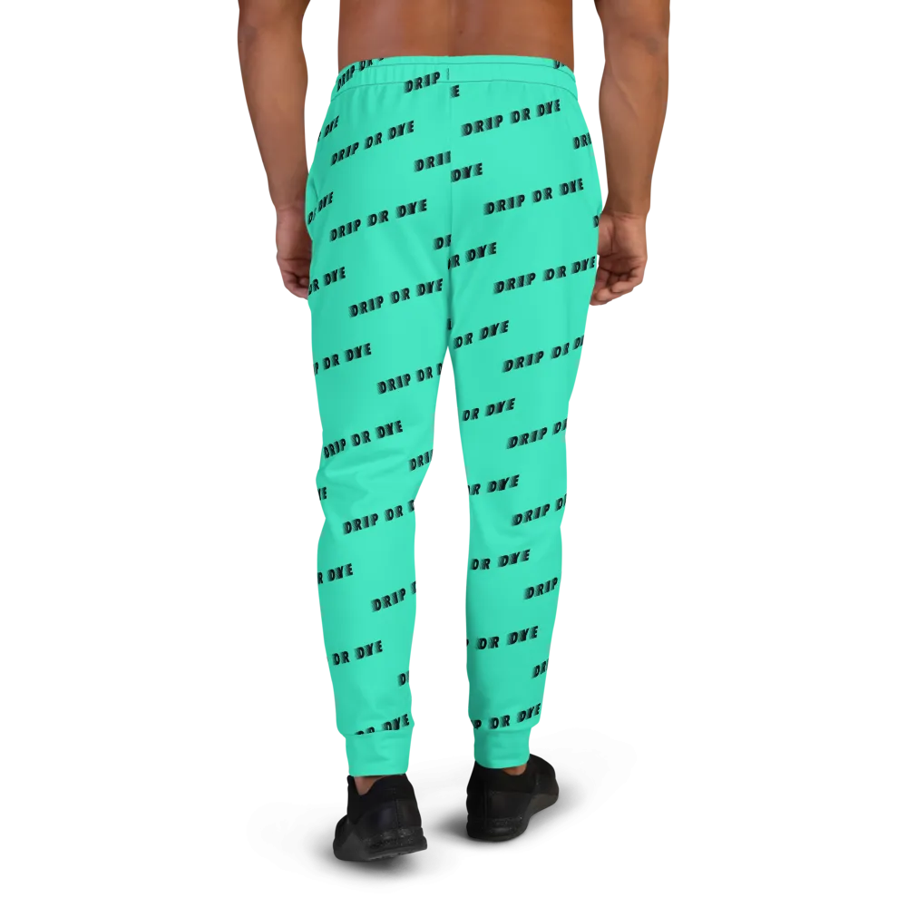 CRXWN | Drip or Dye | Racer Season 1 Unisex Jogger Racing Stripes Sweatpant Zoom Seafoam Aether