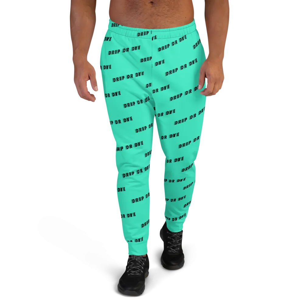 CRXWN | Drip or Dye | Racer Season 1 Unisex Jogger Racing Stripes Sweatpant Zoom Seafoam Aether