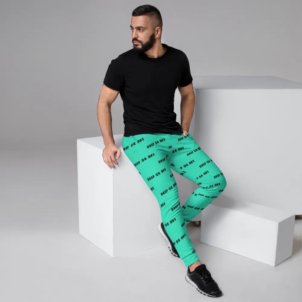 CRXWN | Drip or Dye | Racer Season 1 Unisex Jogger Racing Stripes Sweatpant Zoom Seafoam Aether