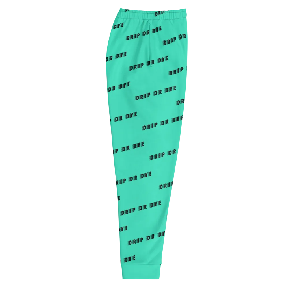 CRXWN | Drip or Dye | Racer Season 1 Unisex Jogger Racing Stripes Sweatpant Zoom Seafoam Aether