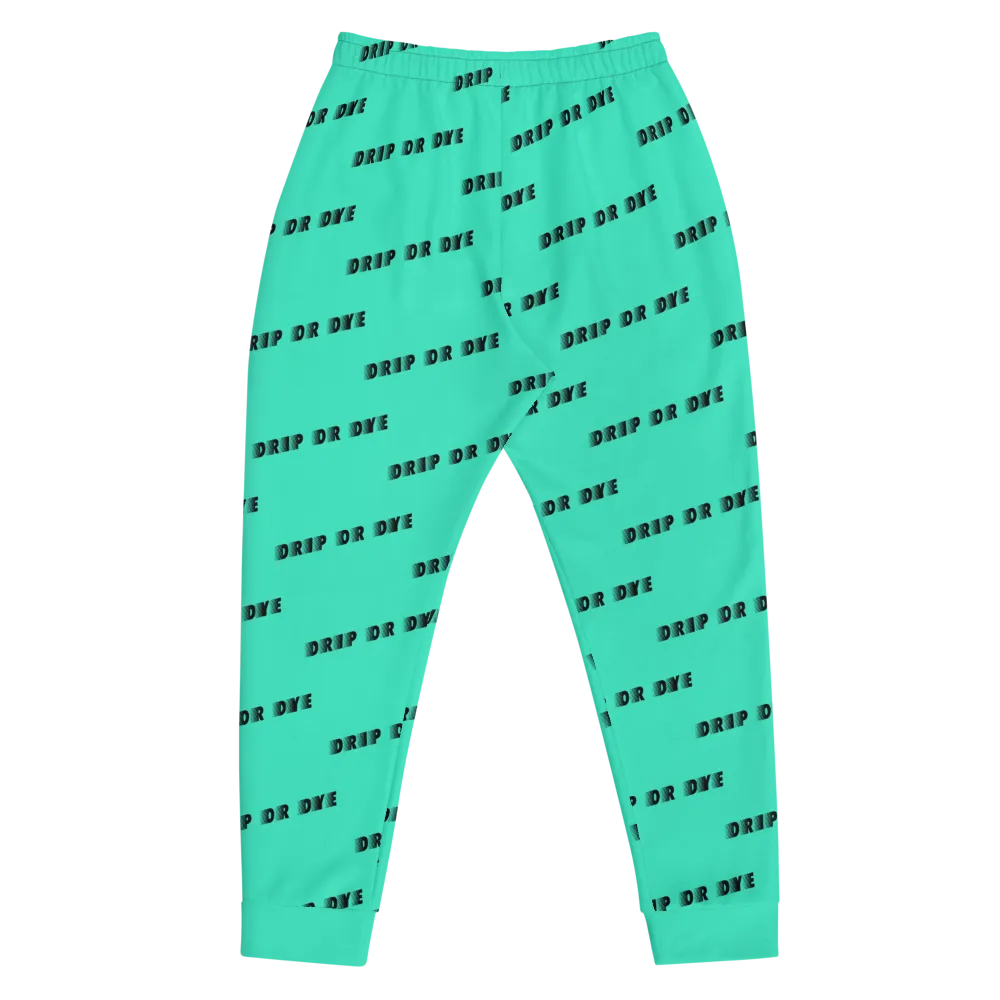 CRXWN | Drip or Dye | Racer Season 1 Unisex Jogger Racing Stripes Sweatpant Zoom Seafoam Aether