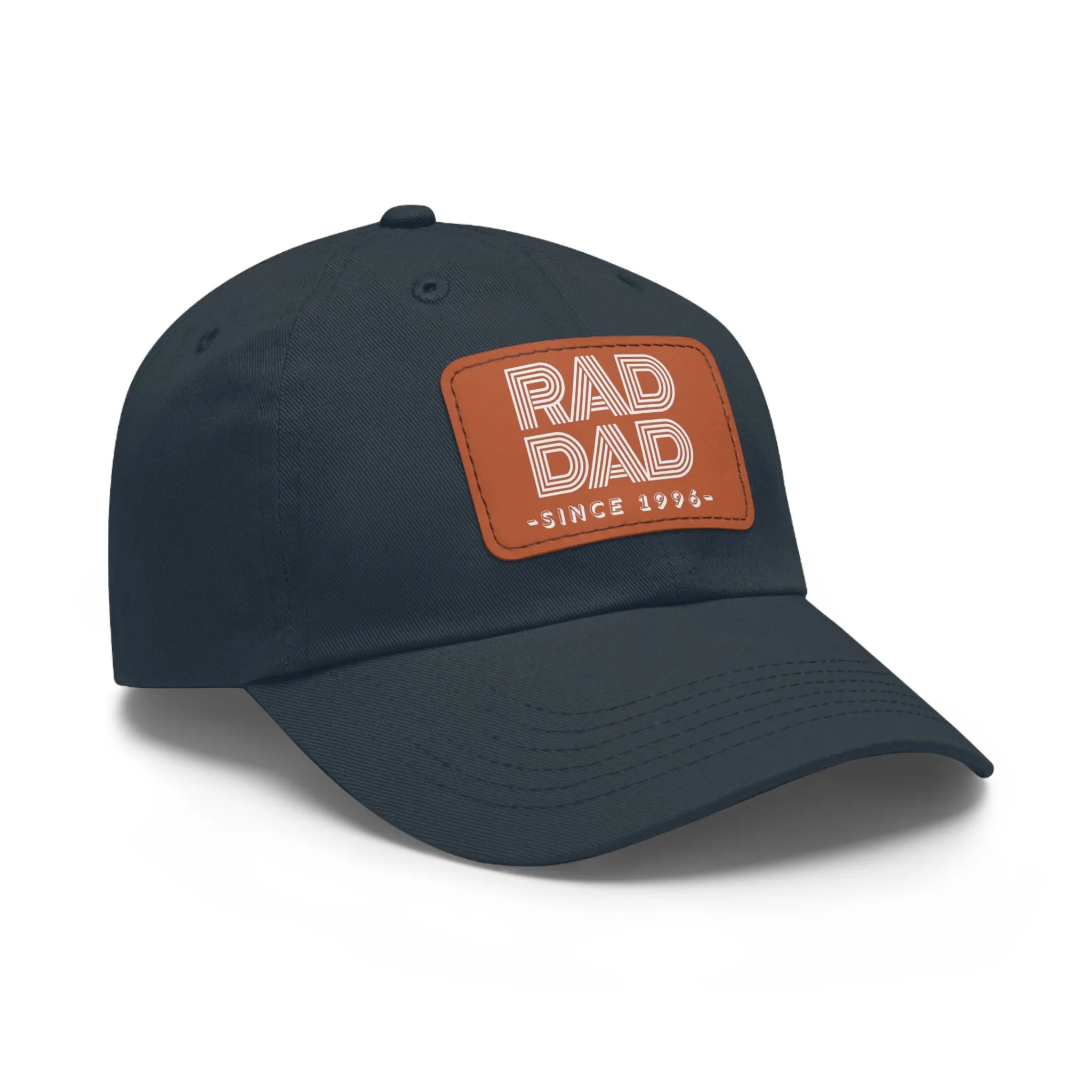 Customizable Rad Dad Hat with Leather Patch, Fathers Day Gift, Dad Hat, Dad Gift, Dad Date Hat, Dad Baseball Hat, Dad Retro Hat, Cotton Hat