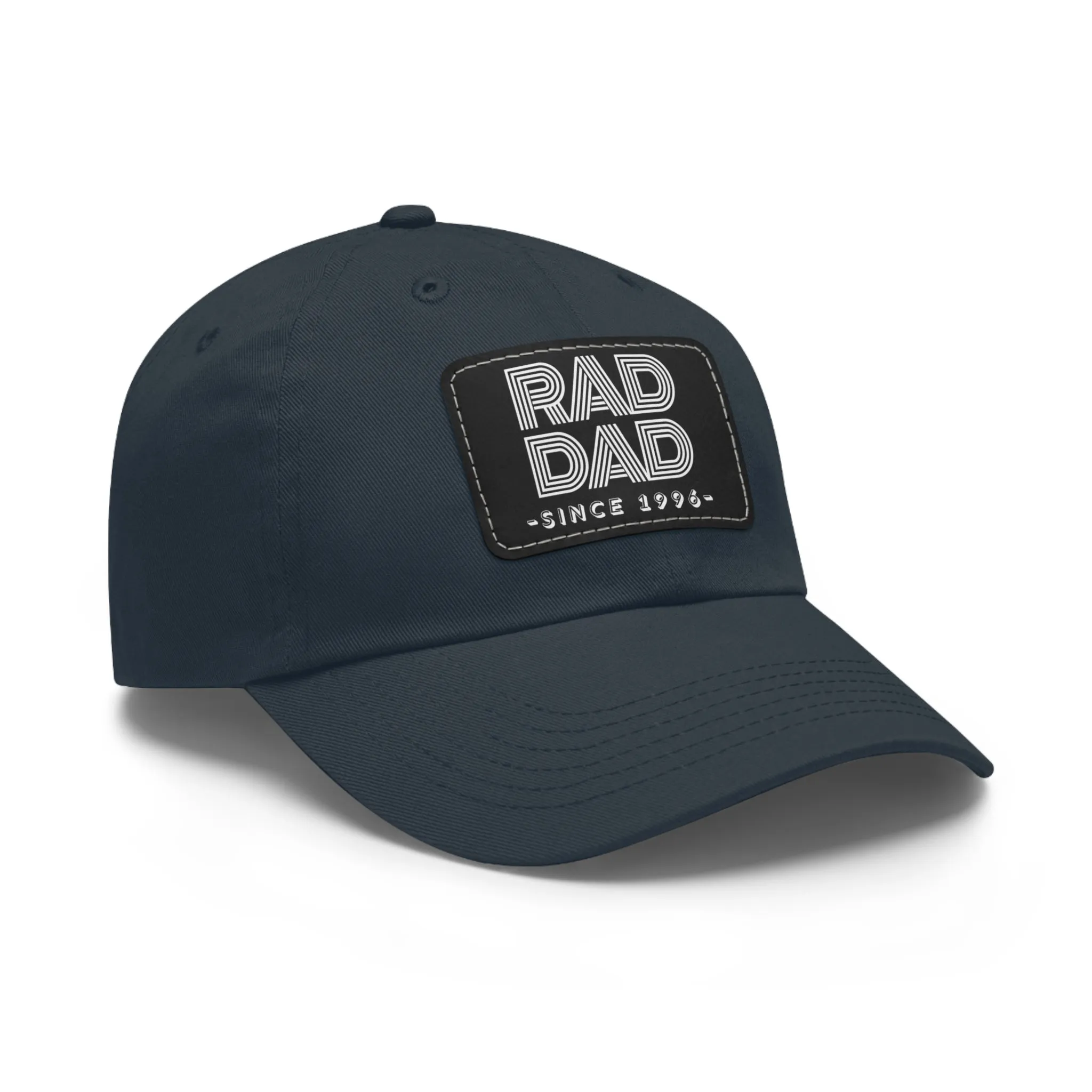 Customizable Rad Dad Hat with Leather Patch, Fathers Day Gift, Dad Hat, Dad Gift, Dad Date Hat, Dad Baseball Hat, Dad Retro Hat, Cotton Hat