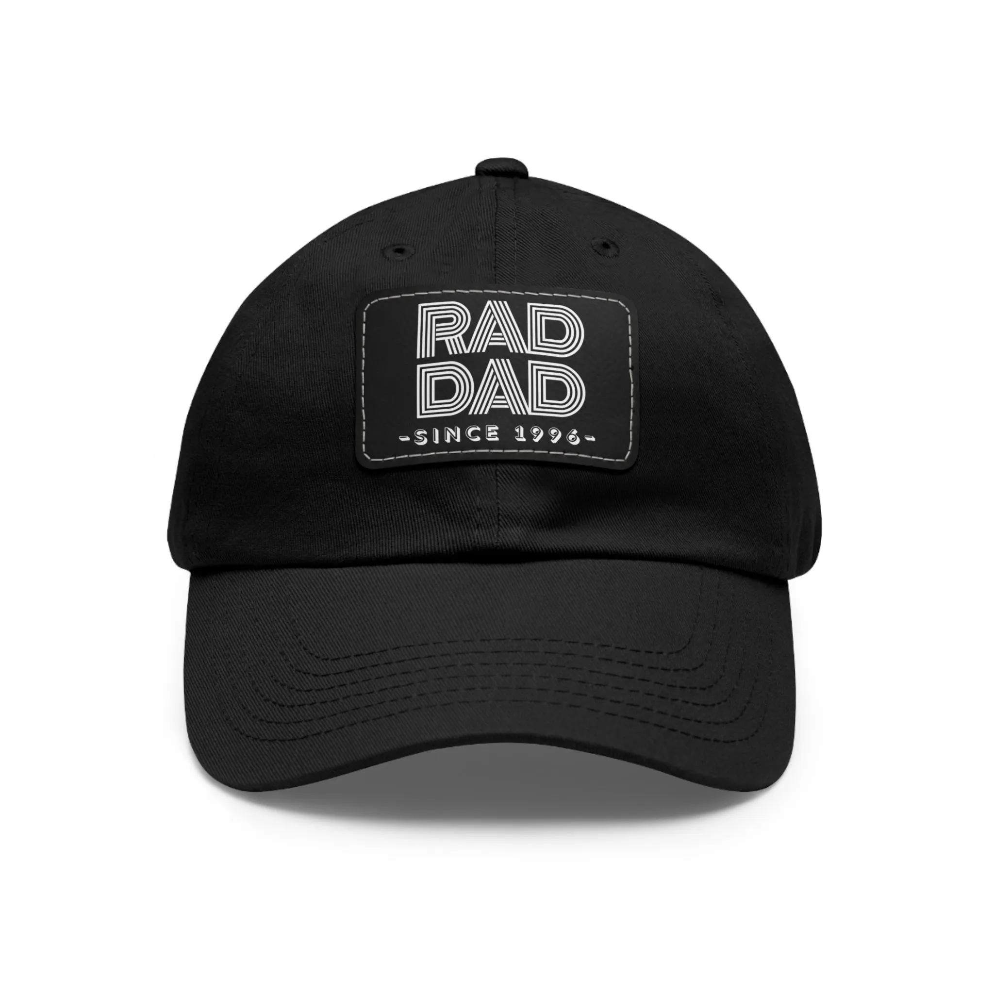 Customizable Rad Dad Hat with Leather Patch, Fathers Day Gift, Dad Hat, Dad Gift, Dad Date Hat, Dad Baseball Hat, Dad Retro Hat, Cotton Hat
