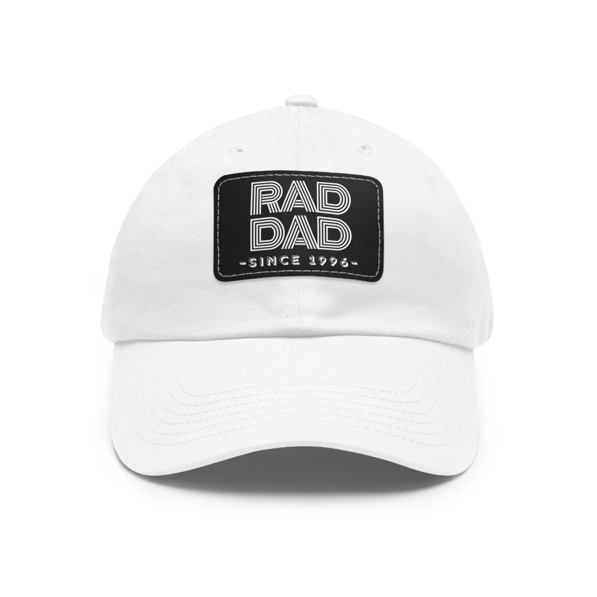 Customizable Rad Dad Hat with Leather Patch, Fathers Day Gift, Dad Hat, Dad Gift, Dad Date Hat, Dad Baseball Hat, Dad Retro Hat, Cotton Hat