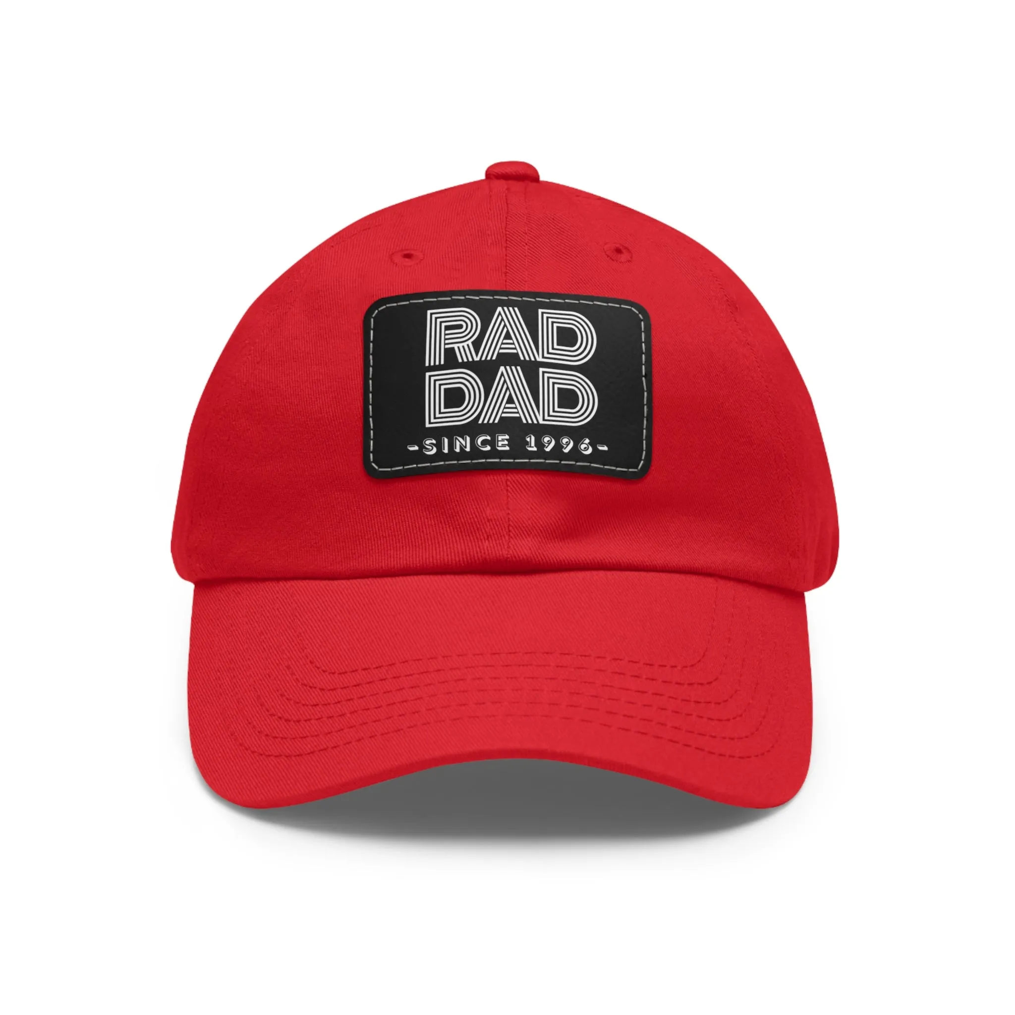 Customizable Rad Dad Hat with Leather Patch, Fathers Day Gift, Dad Hat, Dad Gift, Dad Date Hat, Dad Baseball Hat, Dad Retro Hat, Cotton Hat
