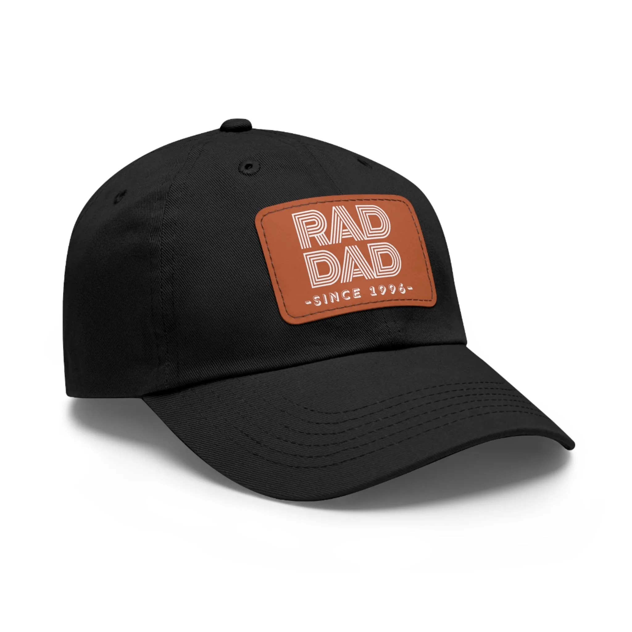 Customizable Rad Dad Hat with Leather Patch, Fathers Day Gift, Dad Hat, Dad Gift, Dad Date Hat, Dad Baseball Hat, Dad Retro Hat, Cotton Hat