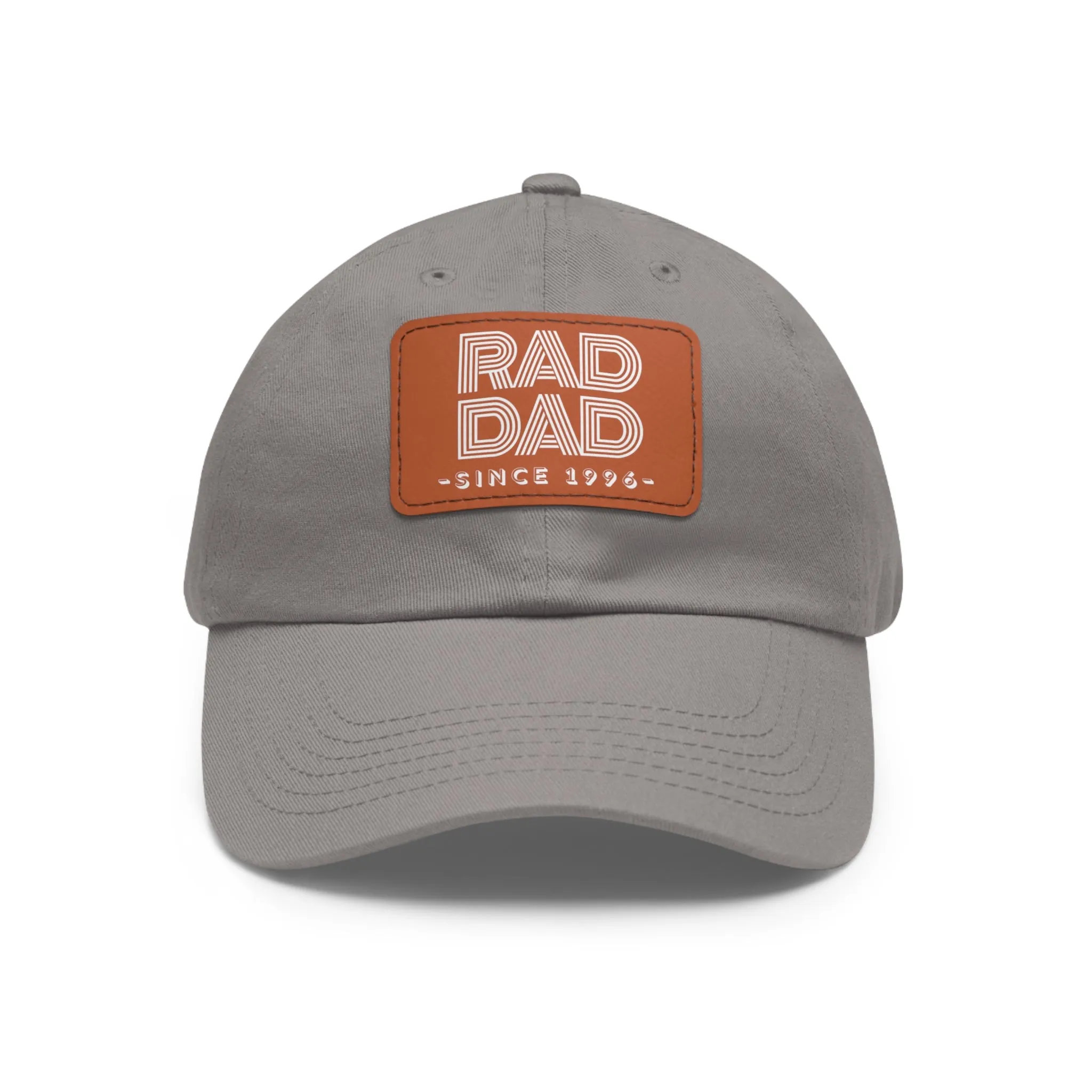 Customizable Rad Dad Hat with Leather Patch, Fathers Day Gift, Dad Hat, Dad Gift, Dad Date Hat, Dad Baseball Hat, Dad Retro Hat, Cotton Hat