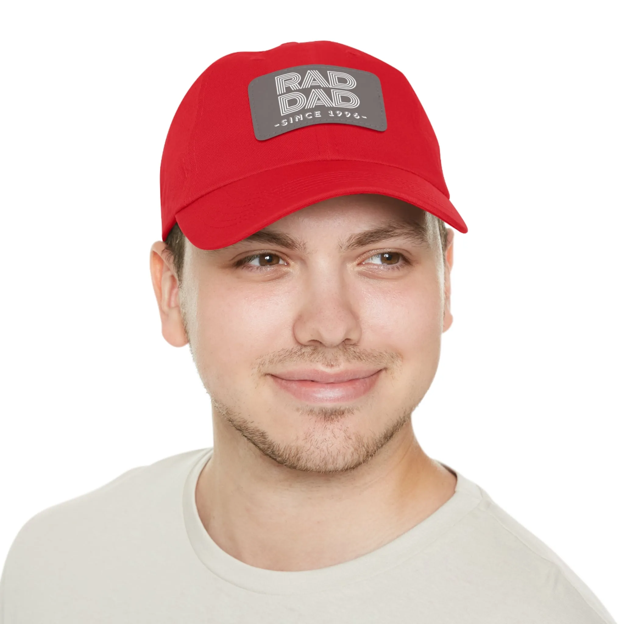 Customizable Rad Dad Hat with Leather Patch, Fathers Day Gift, Dad Hat, Dad Gift, Dad Date Hat, Dad Baseball Hat, Dad Retro Hat, Cotton Hat