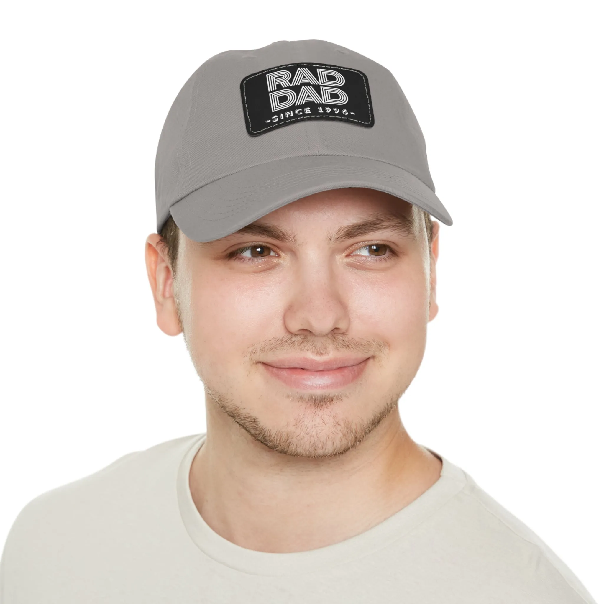 Customizable Rad Dad Hat with Leather Patch, Fathers Day Gift, Dad Hat, Dad Gift, Dad Date Hat, Dad Baseball Hat, Dad Retro Hat, Cotton Hat