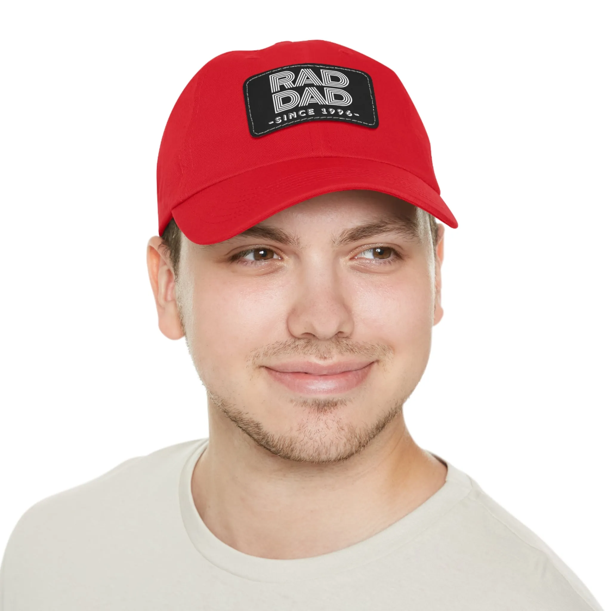 Customizable Rad Dad Hat with Leather Patch, Fathers Day Gift, Dad Hat, Dad Gift, Dad Date Hat, Dad Baseball Hat, Dad Retro Hat, Cotton Hat