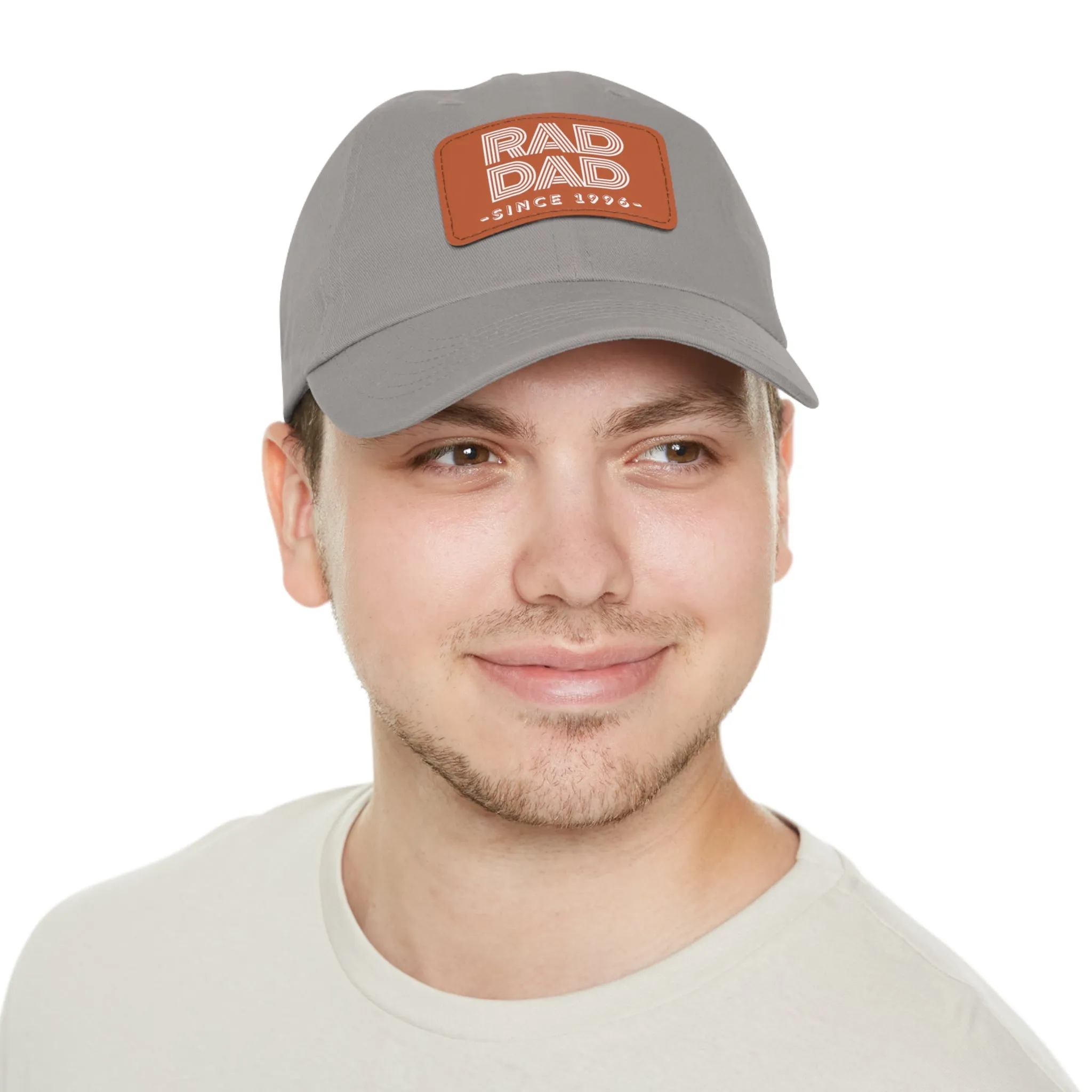 Customizable Rad Dad Hat with Leather Patch, Fathers Day Gift, Dad Hat, Dad Gift, Dad Date Hat, Dad Baseball Hat, Dad Retro Hat, Cotton Hat