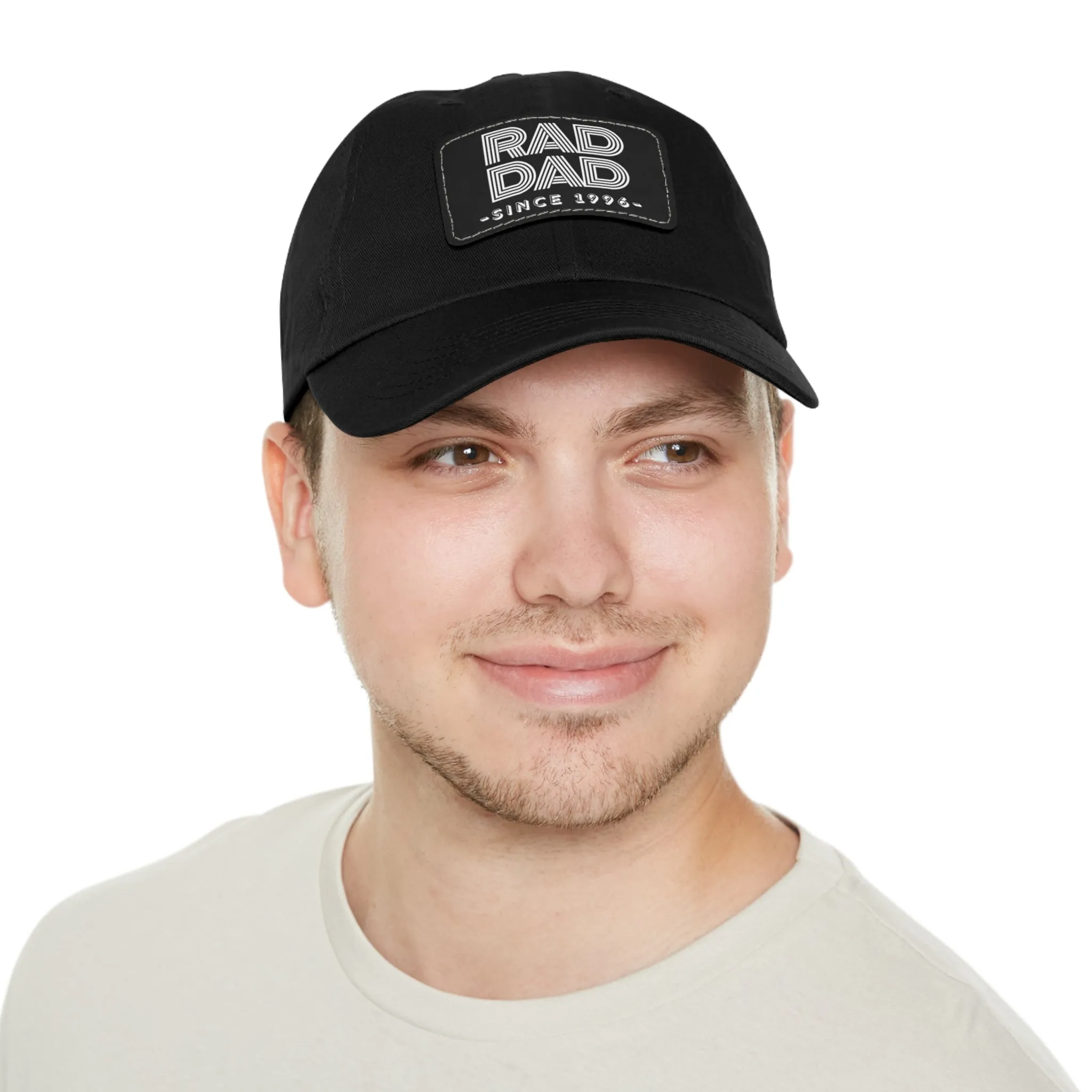 Customizable Rad Dad Hat with Leather Patch, Fathers Day Gift, Dad Hat, Dad Gift, Dad Date Hat, Dad Baseball Hat, Dad Retro Hat, Cotton Hat