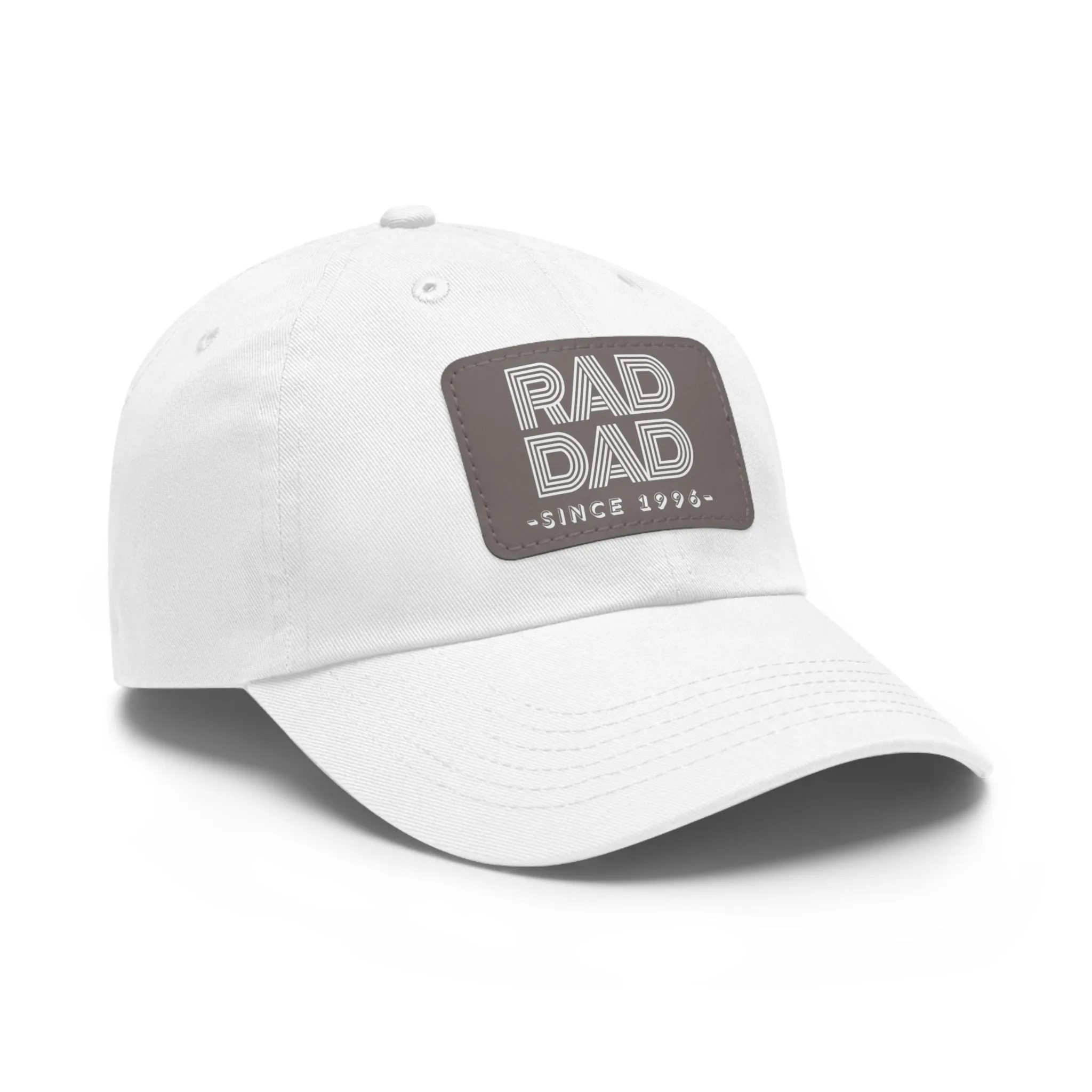 Customizable Rad Dad Hat with Leather Patch, Fathers Day Gift, Dad Hat, Dad Gift, Dad Date Hat, Dad Baseball Hat, Dad Retro Hat, Cotton Hat