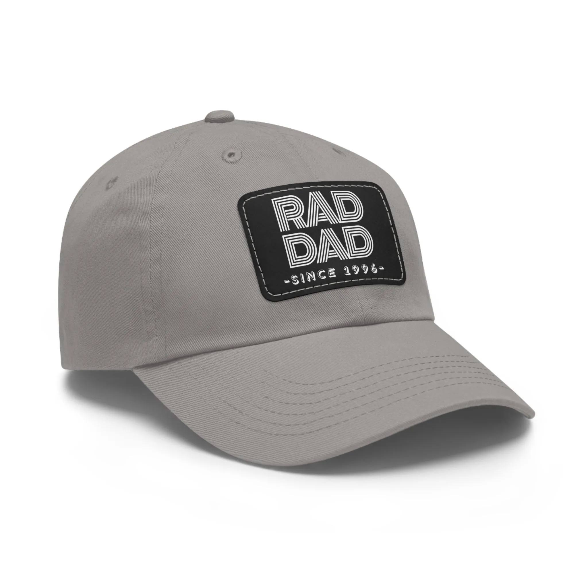 Customizable Rad Dad Hat with Leather Patch, Fathers Day Gift, Dad Hat, Dad Gift, Dad Date Hat, Dad Baseball Hat, Dad Retro Hat, Cotton Hat
