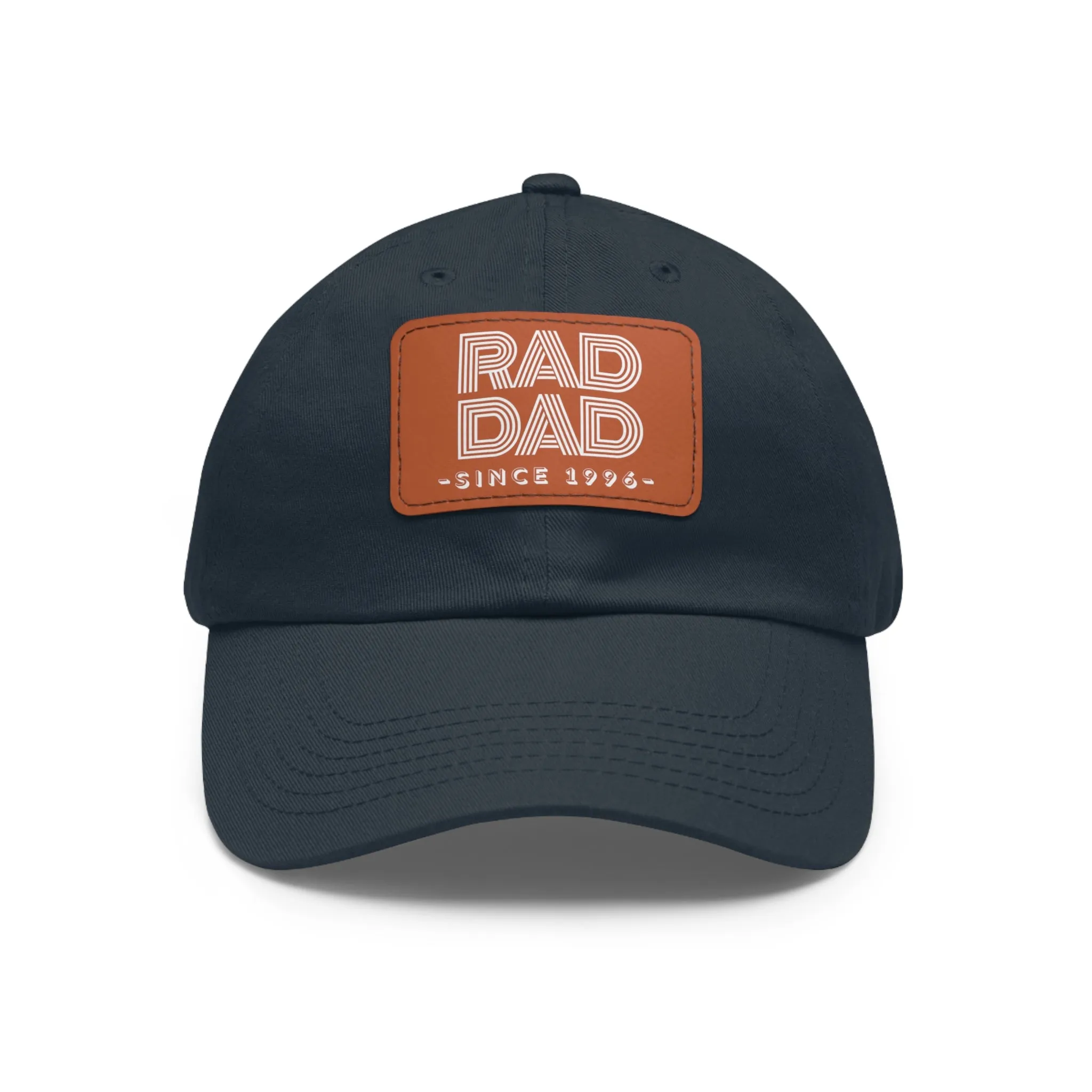 Customizable Rad Dad Hat with Leather Patch, Fathers Day Gift, Dad Hat, Dad Gift, Dad Date Hat, Dad Baseball Hat, Dad Retro Hat, Cotton Hat
