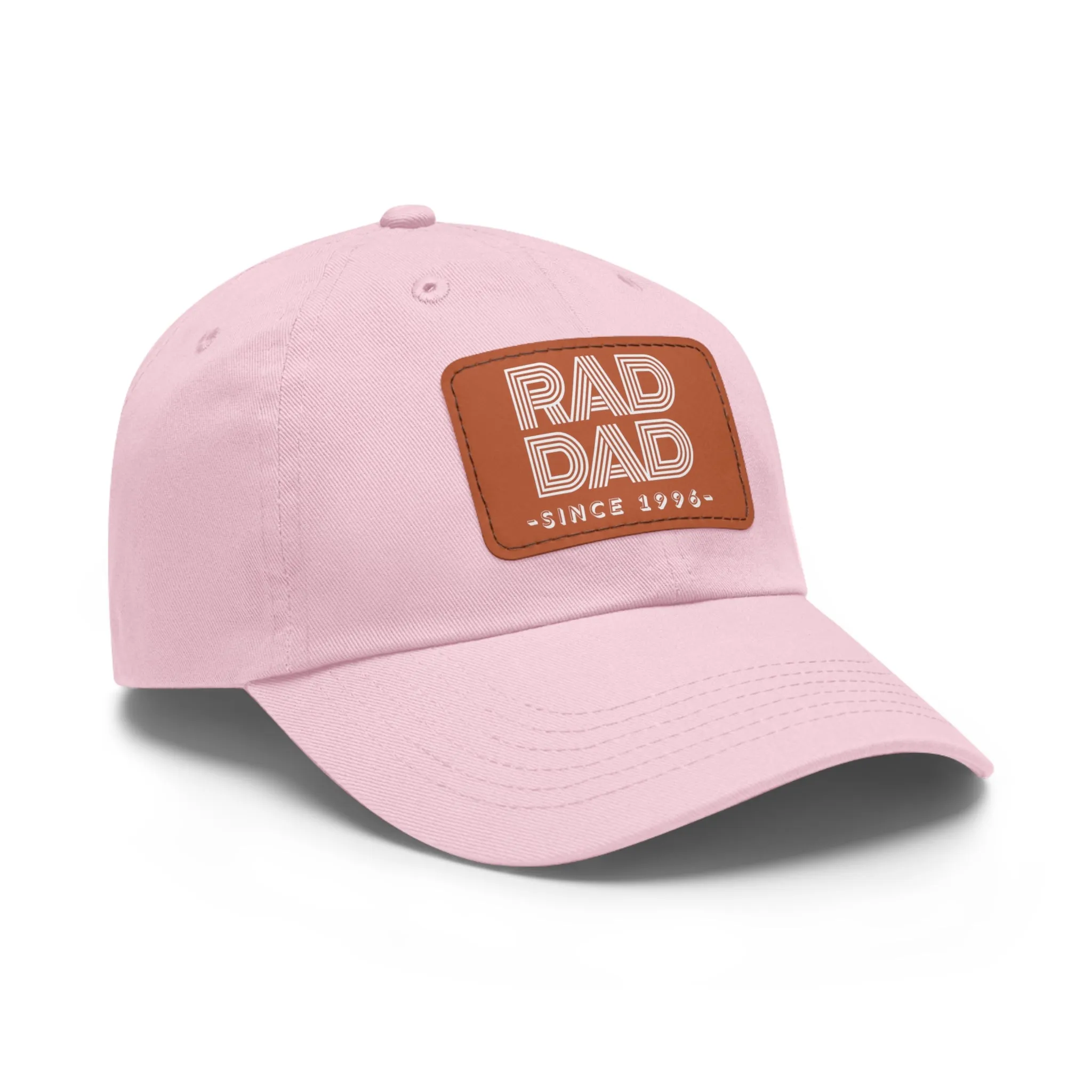 Customizable Rad Dad Hat with Leather Patch, Fathers Day Gift, Dad Hat, Dad Gift, Dad Date Hat, Dad Baseball Hat, Dad Retro Hat, Cotton Hat