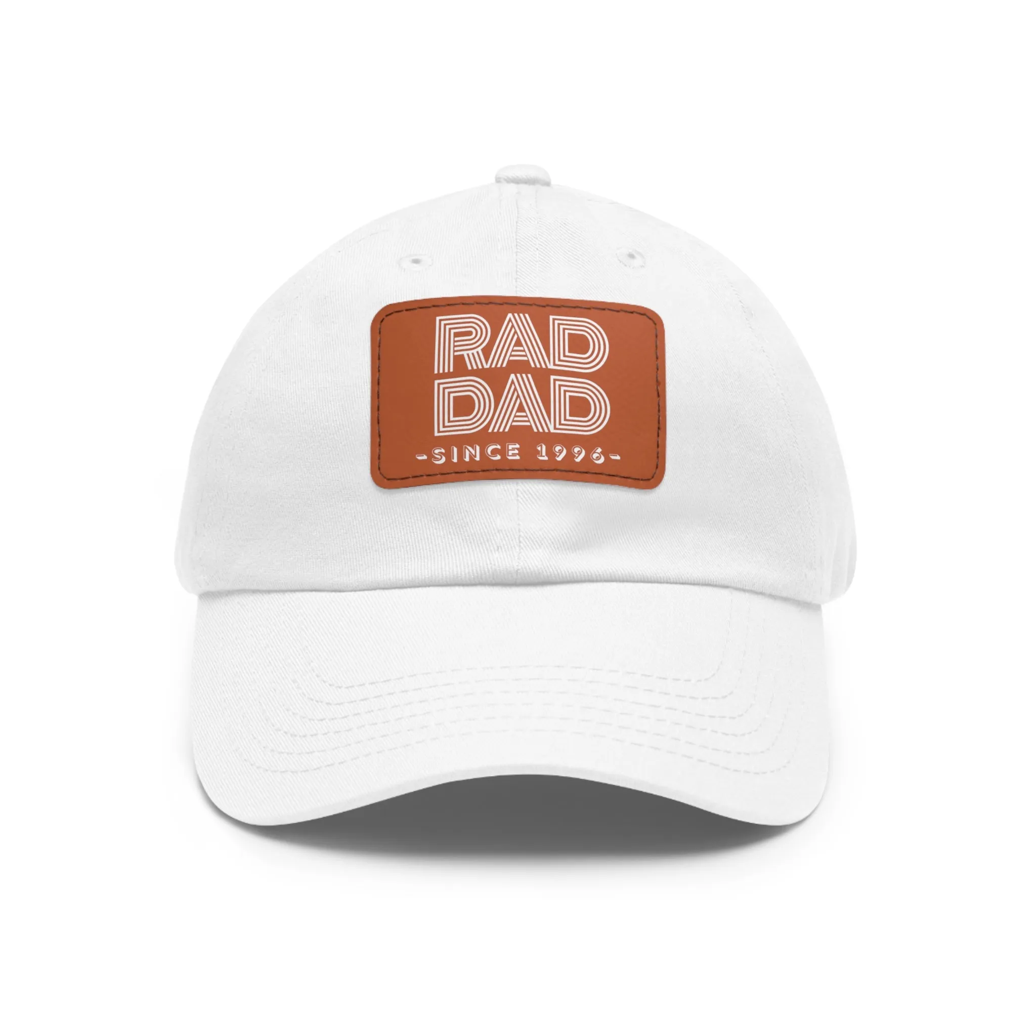 Customizable Rad Dad Hat with Leather Patch, Fathers Day Gift, Dad Hat, Dad Gift, Dad Date Hat, Dad Baseball Hat, Dad Retro Hat, Cotton Hat
