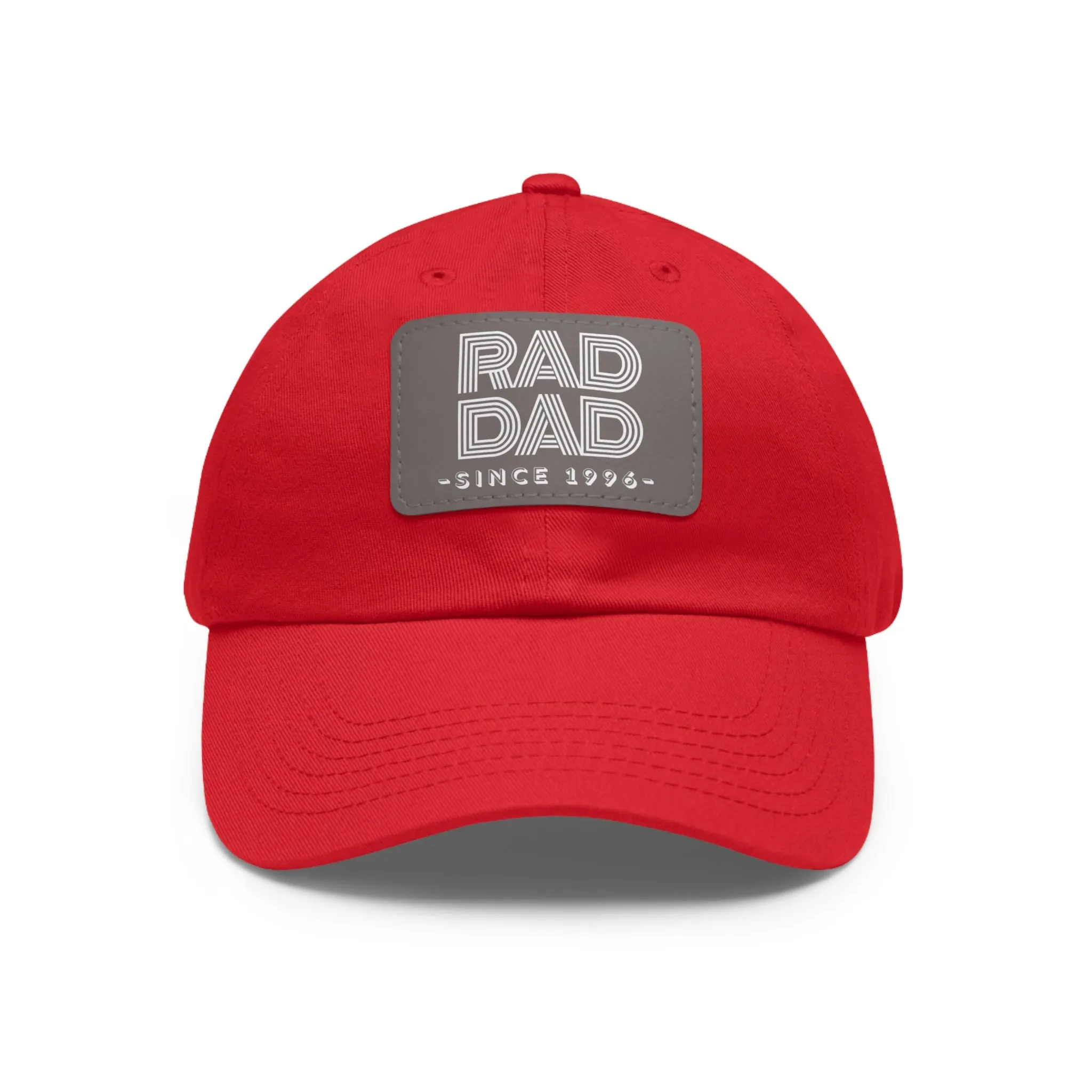 Customizable Rad Dad Hat with Leather Patch, Fathers Day Gift, Dad Hat, Dad Gift, Dad Date Hat, Dad Baseball Hat, Dad Retro Hat, Cotton Hat