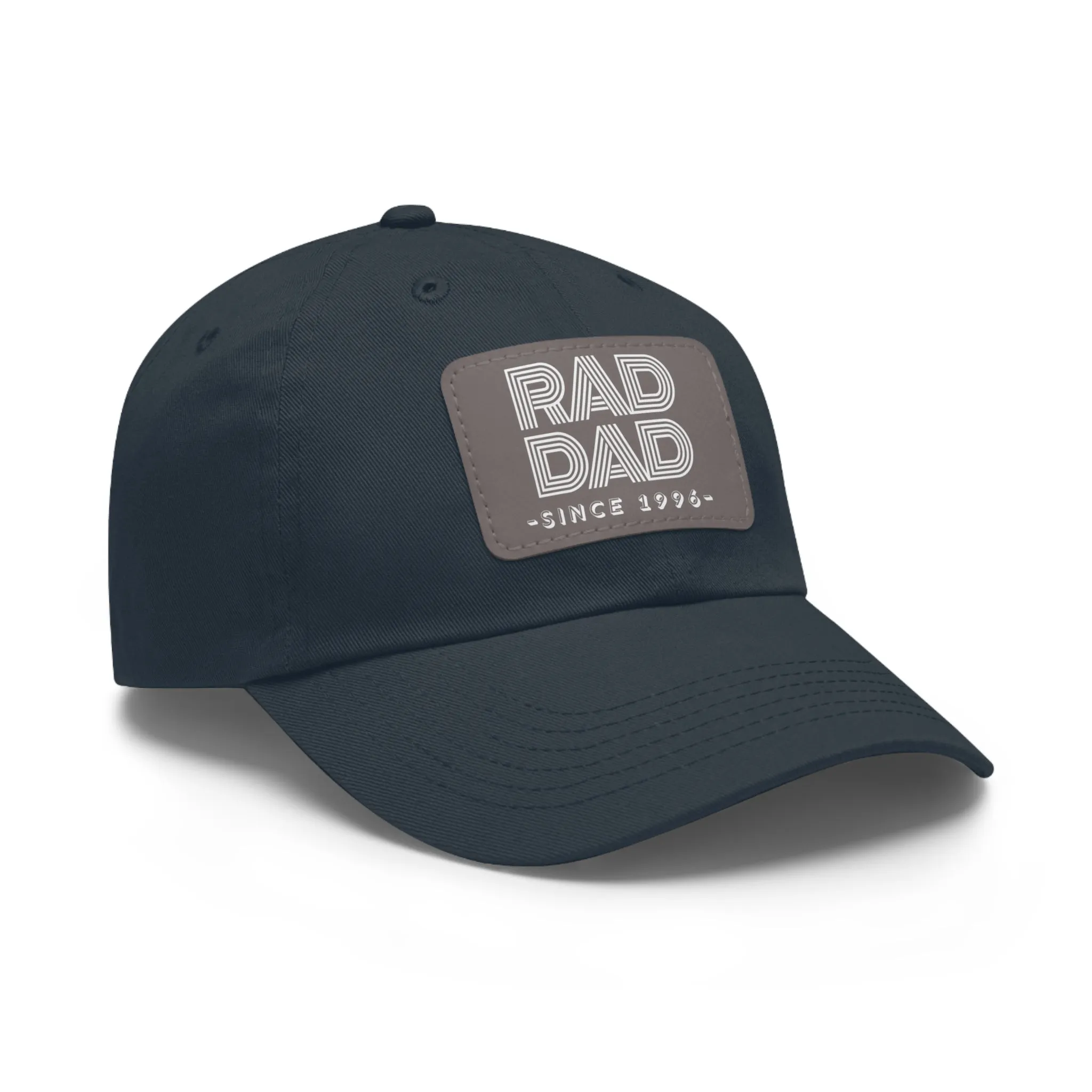 Customizable Rad Dad Hat with Leather Patch, Fathers Day Gift, Dad Hat, Dad Gift, Dad Date Hat, Dad Baseball Hat, Dad Retro Hat, Cotton Hat