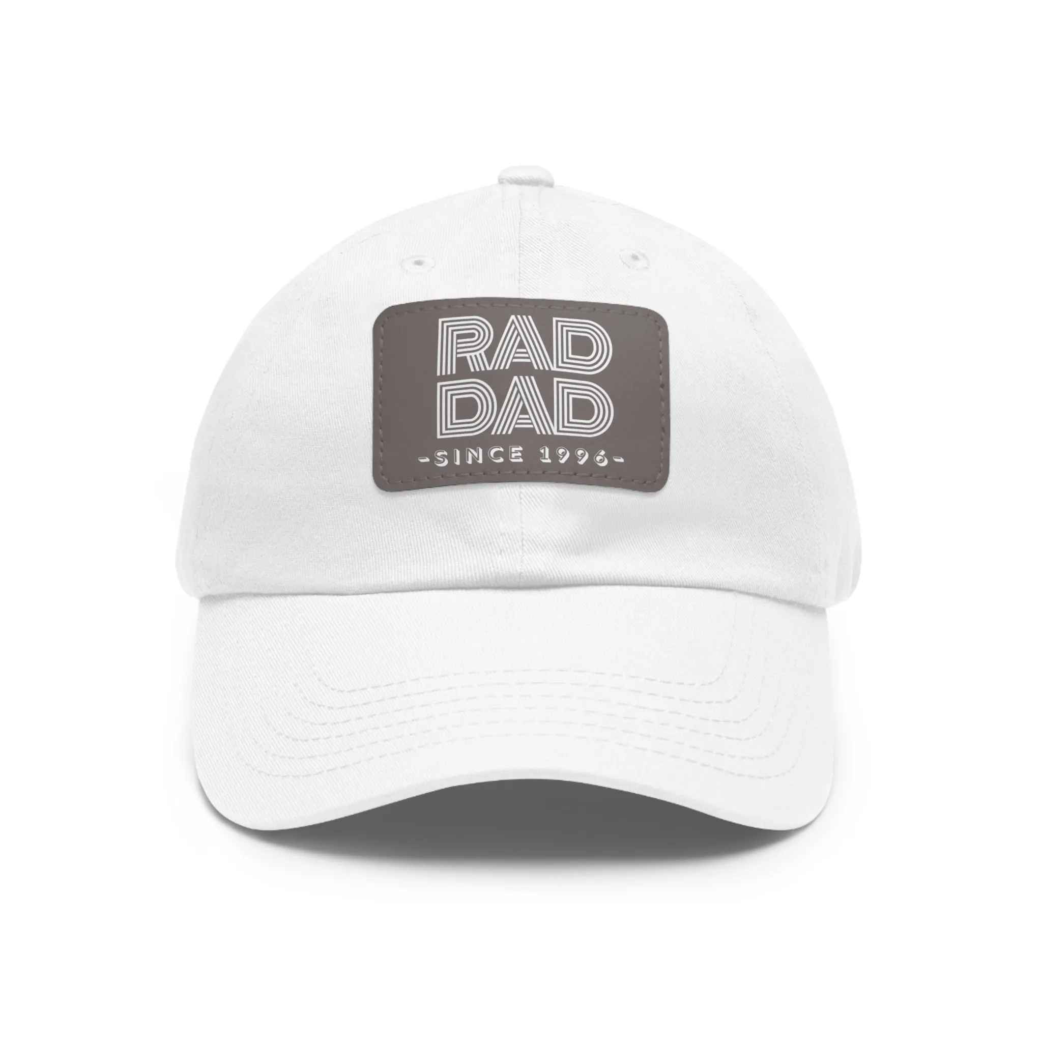 Customizable Rad Dad Hat with Leather Patch, Fathers Day Gift, Dad Hat, Dad Gift, Dad Date Hat, Dad Baseball Hat, Dad Retro Hat, Cotton Hat