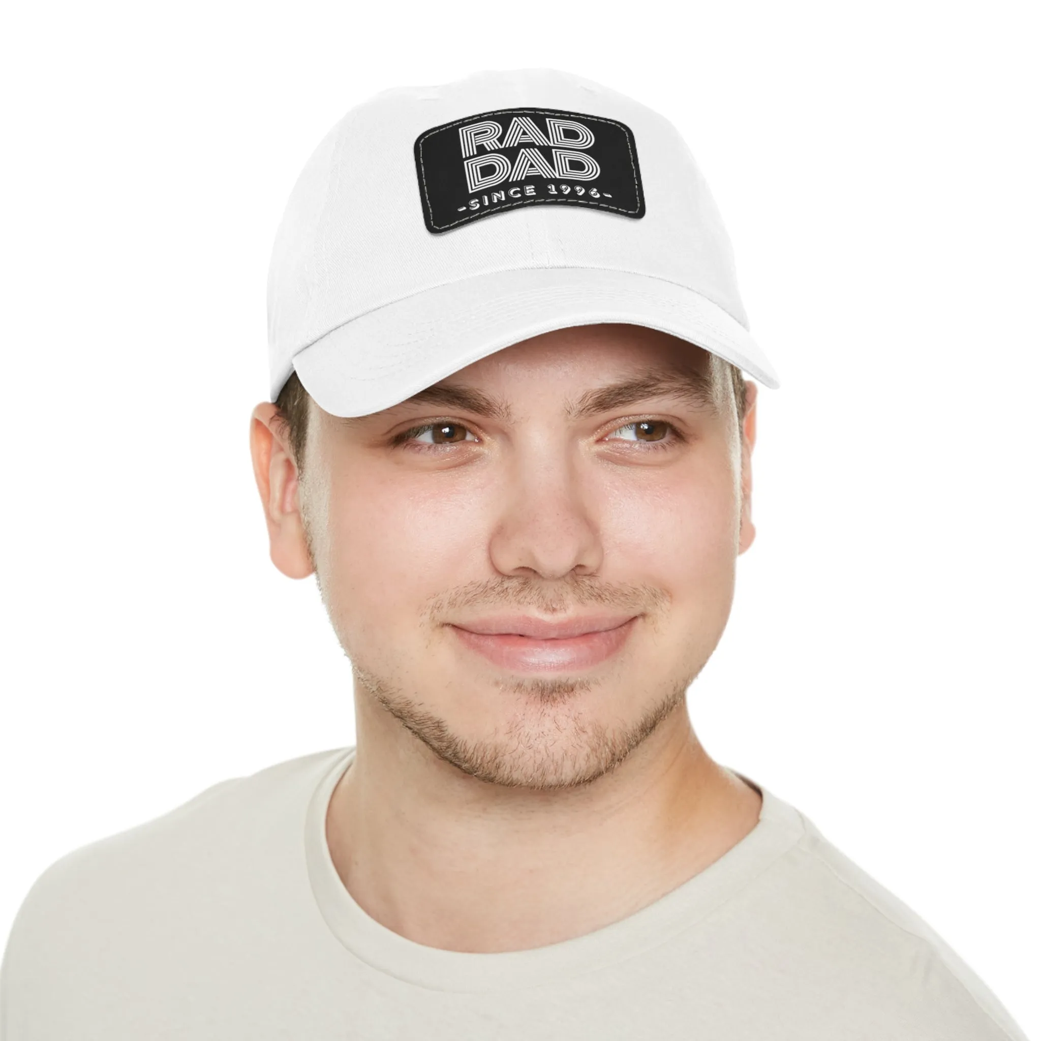 Customizable Rad Dad Hat with Leather Patch, Fathers Day Gift, Dad Hat, Dad Gift, Dad Date Hat, Dad Baseball Hat, Dad Retro Hat, Cotton Hat